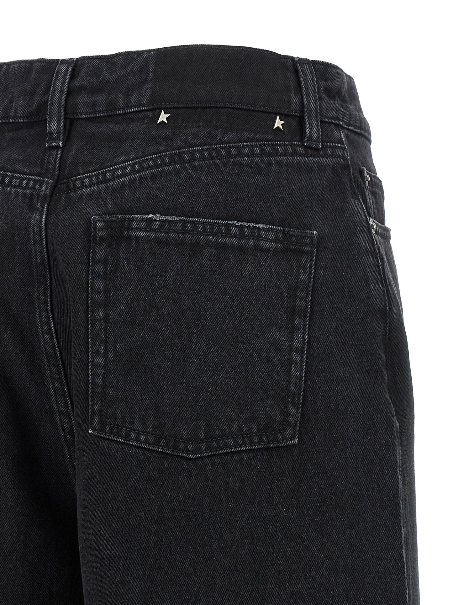 Golden Goose Schwarze Baumwoll-Schlagjeans