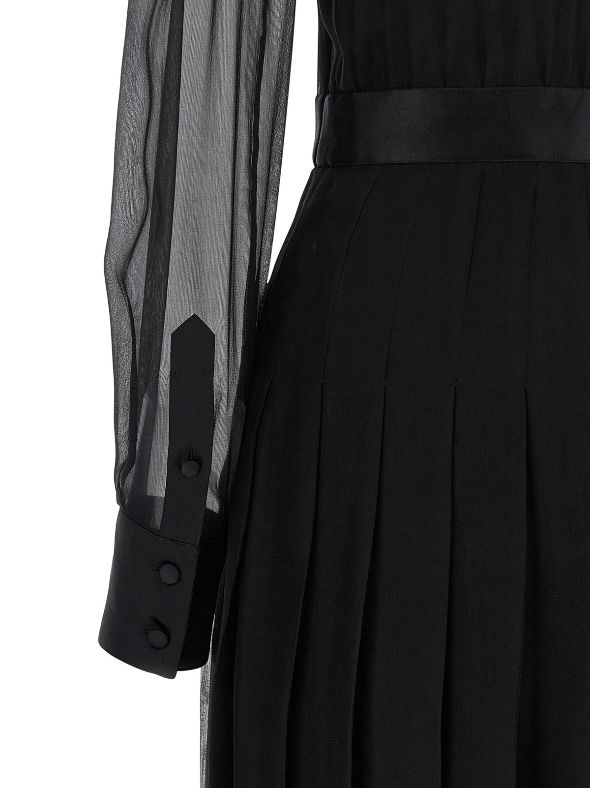 Dolce & Gabbana Kleid aus Seide in Schwarz
