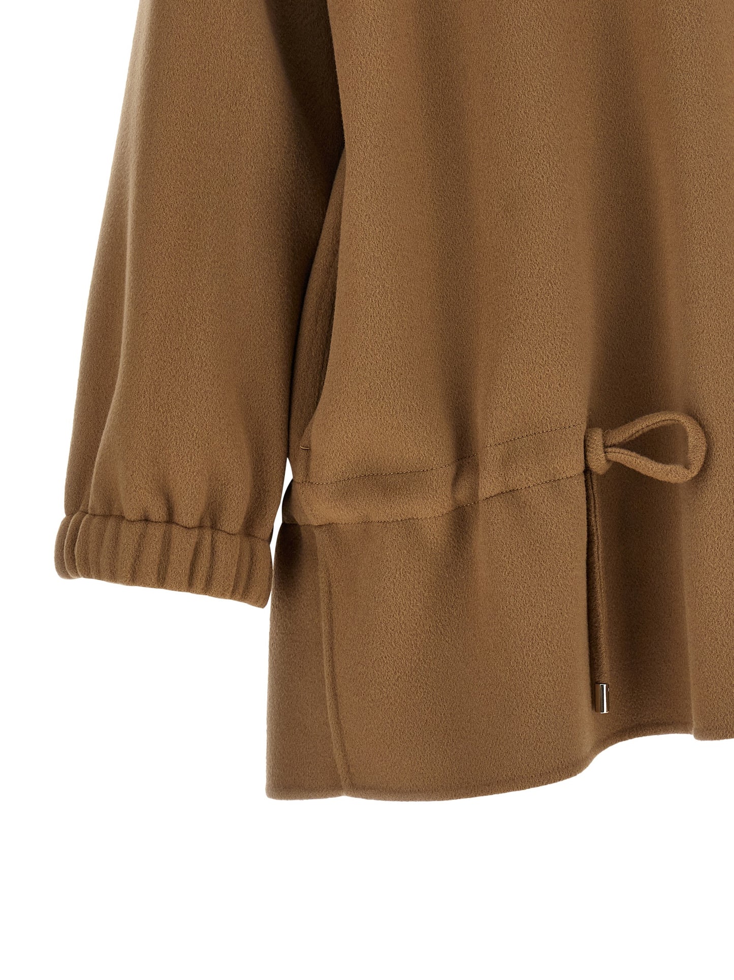 'S Max Mara SmmAdriana Brauner Schurwollmantel – Produktansicht 4 | Arca Lucia