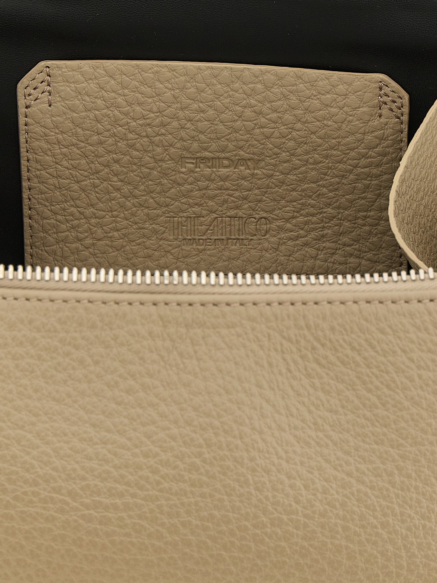 The Attico Beige Kalbsleder Handtasche