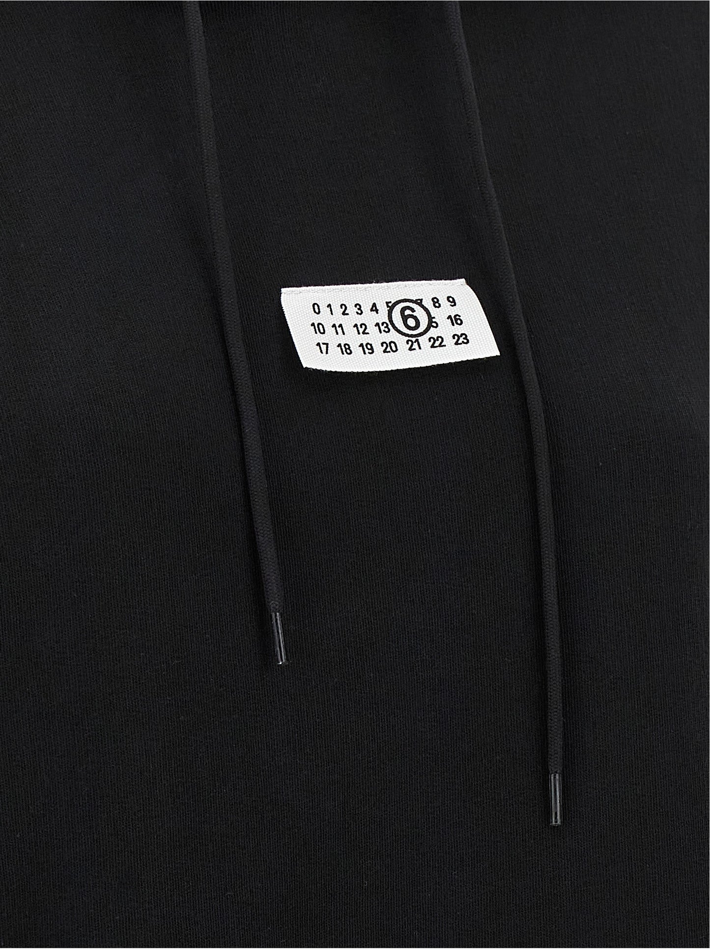 MM6 Maison Margiela Schwarzer Baumwoll-Sweatshirt
