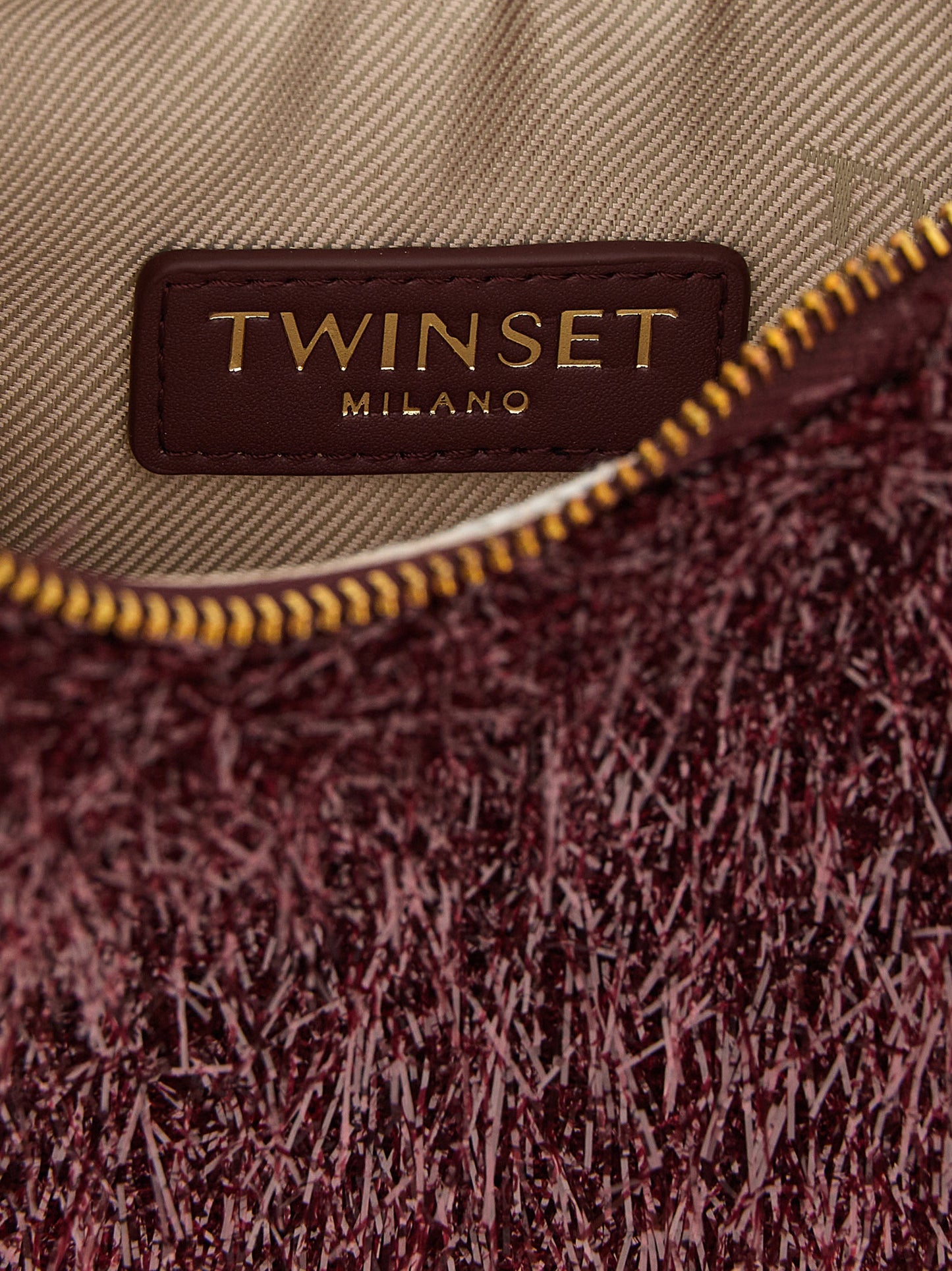 Twinset Bordeaux Polyester Handtasche