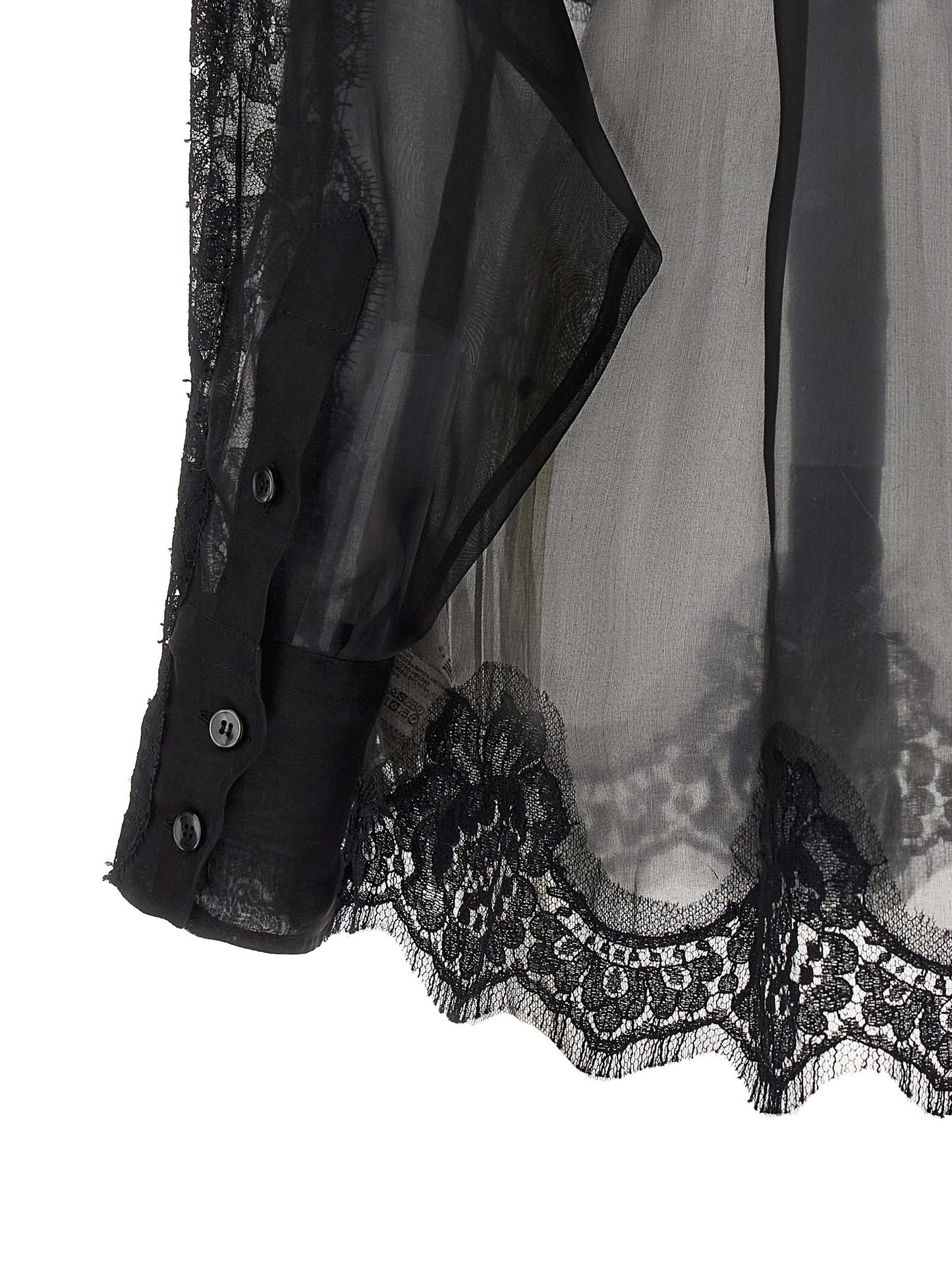 Dolce & Gabbana Schwarze Seidenbluse