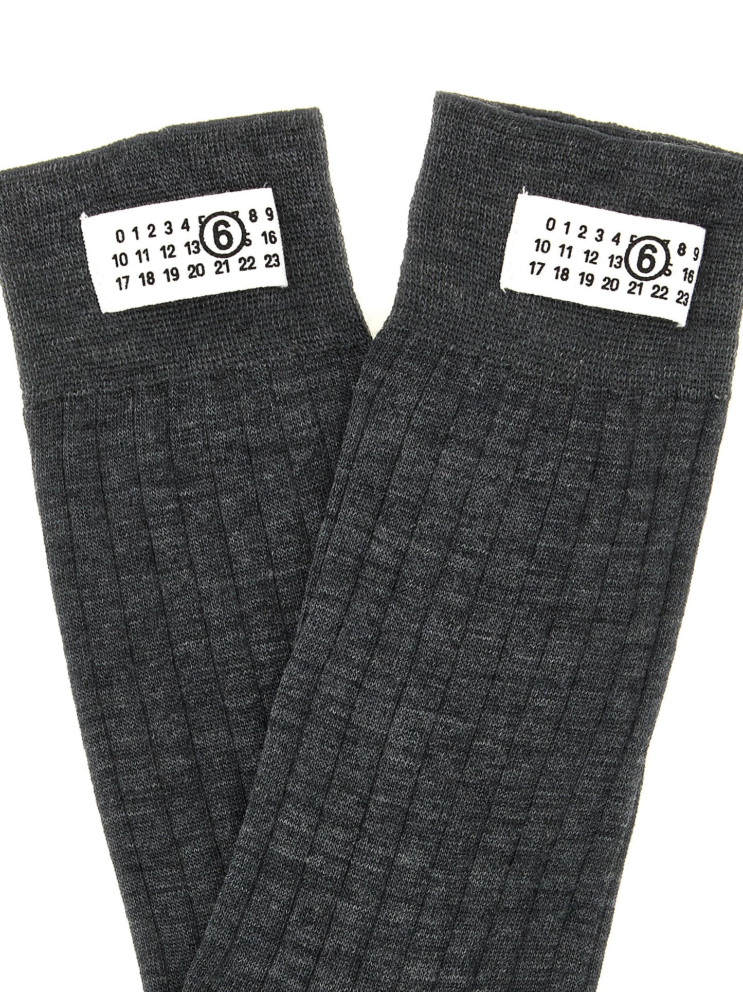 MM6 Maison Margiela Graue Wollsocken