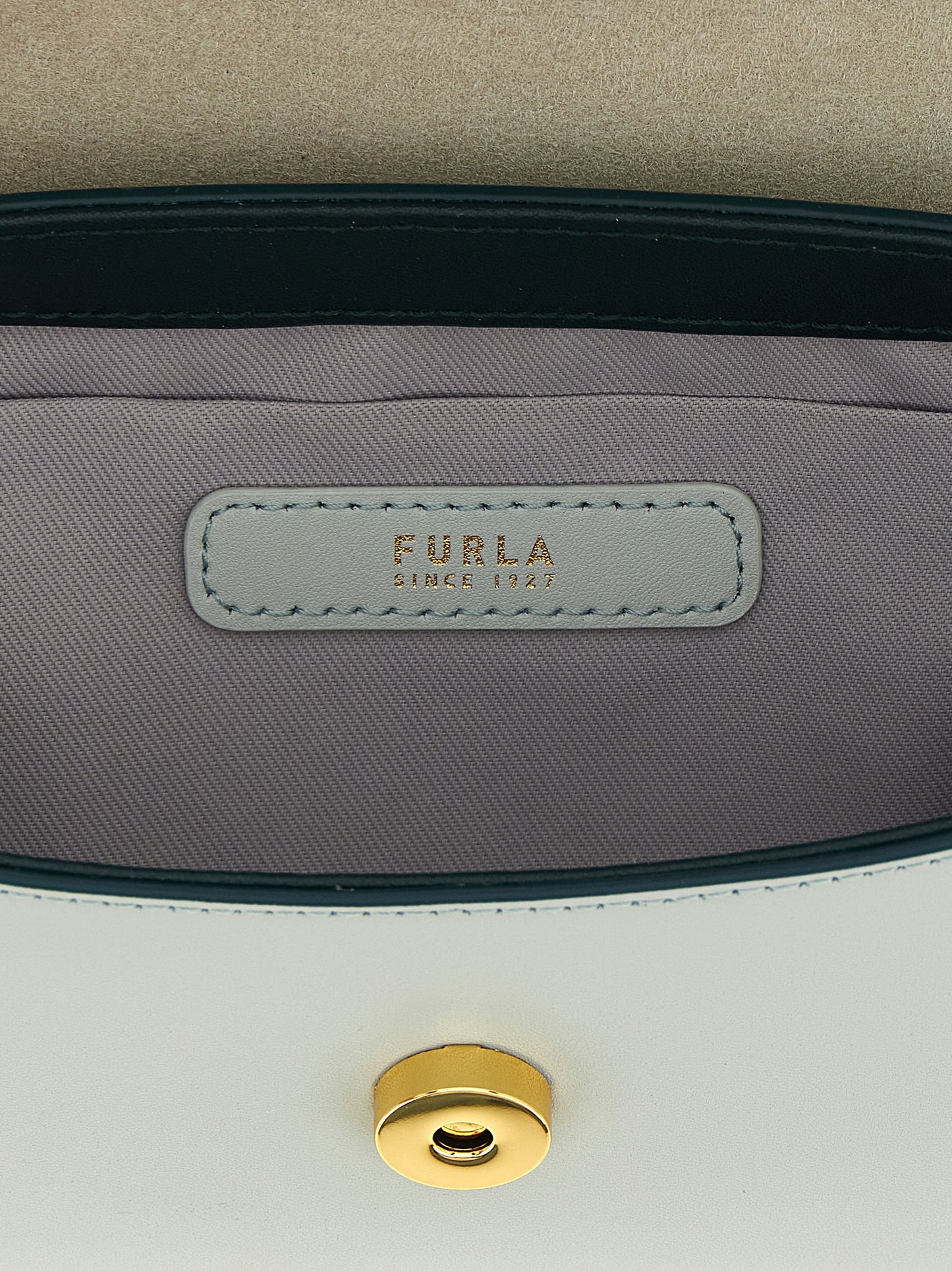 Furla Zweifarbige Kalbsleder-Handtasche