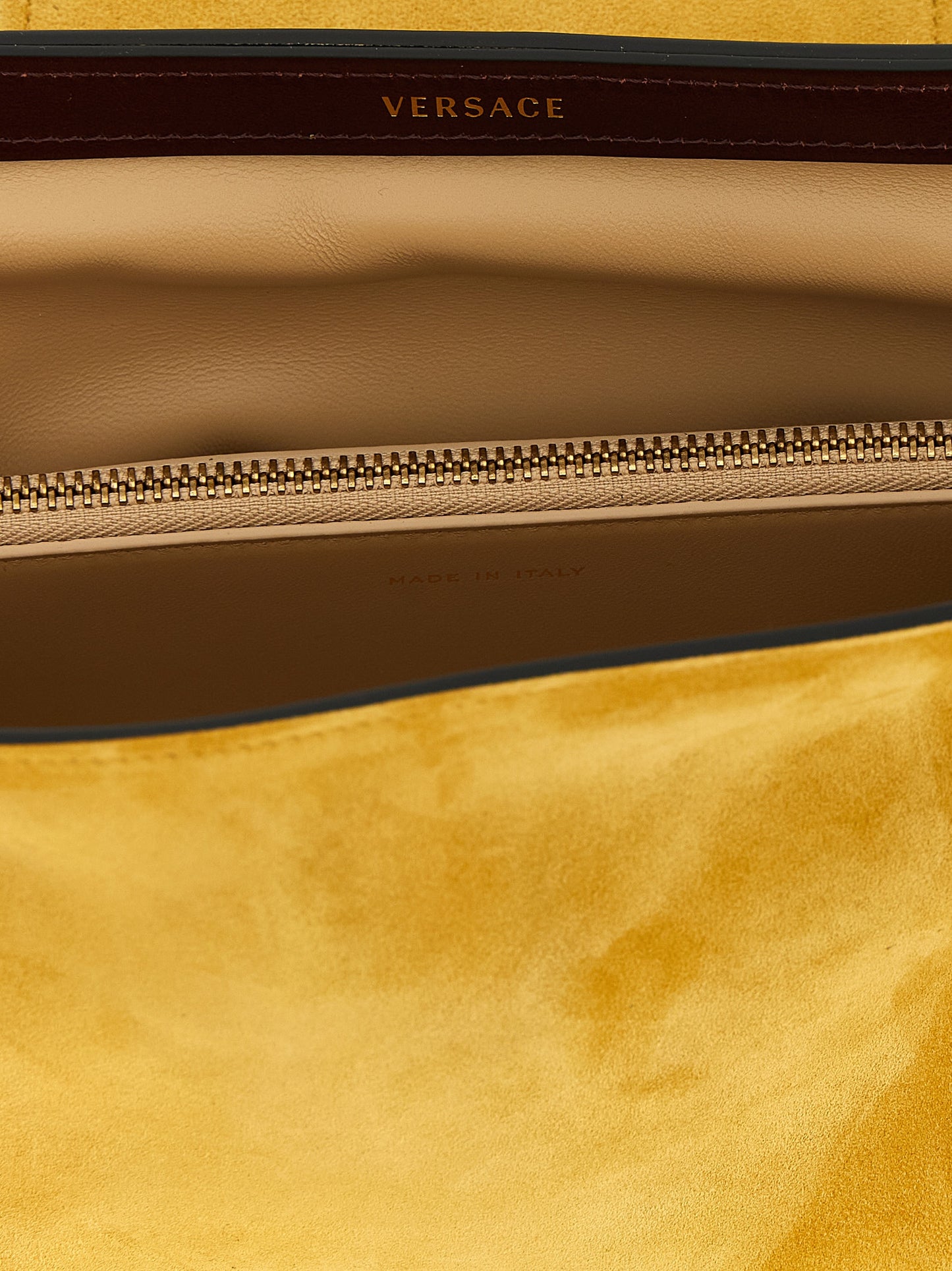 Versace Zweifarbige Clutch aus Kalbsleder