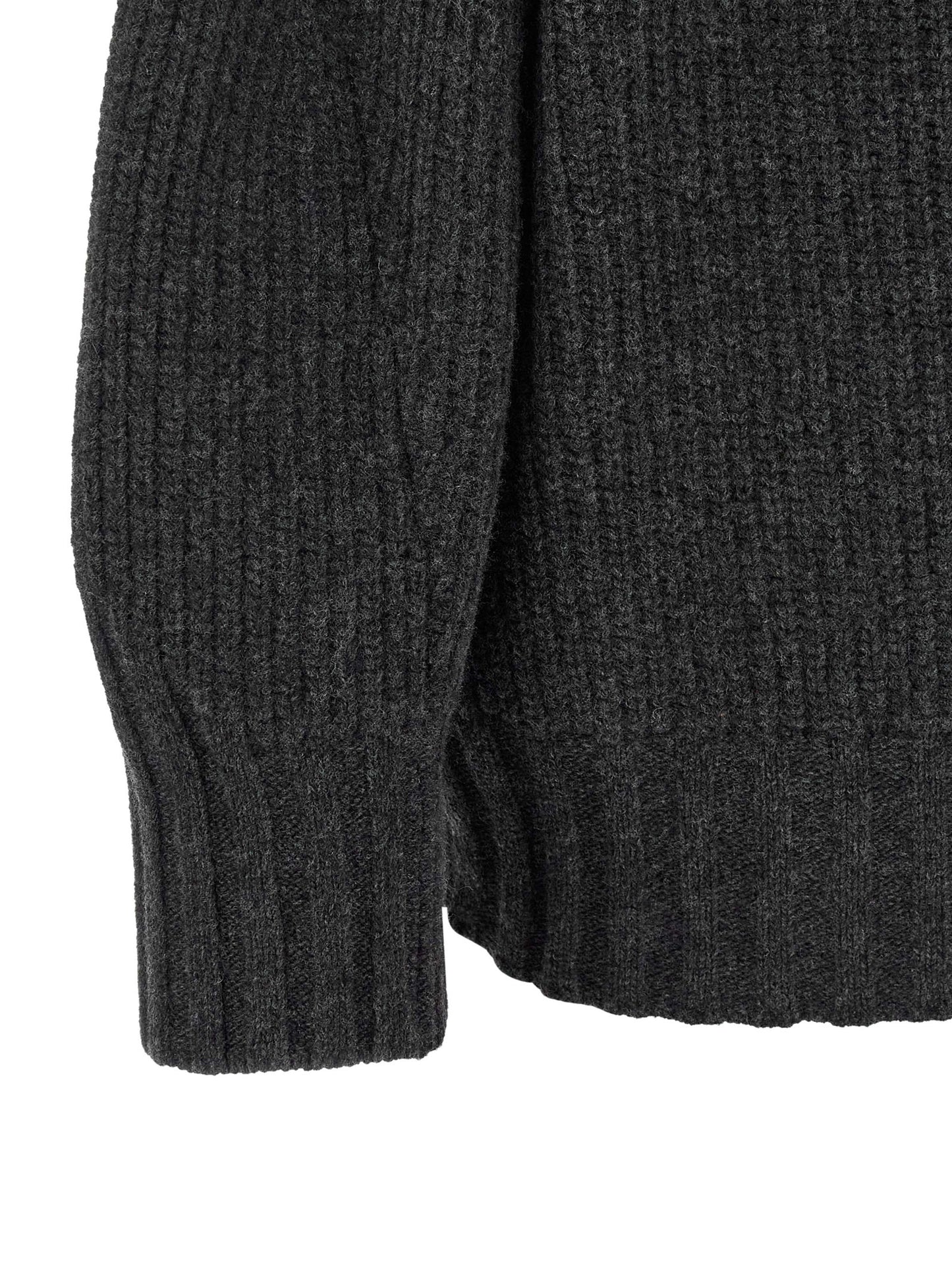 The Attico Grayr Cardigan in Pure Virgin Wool