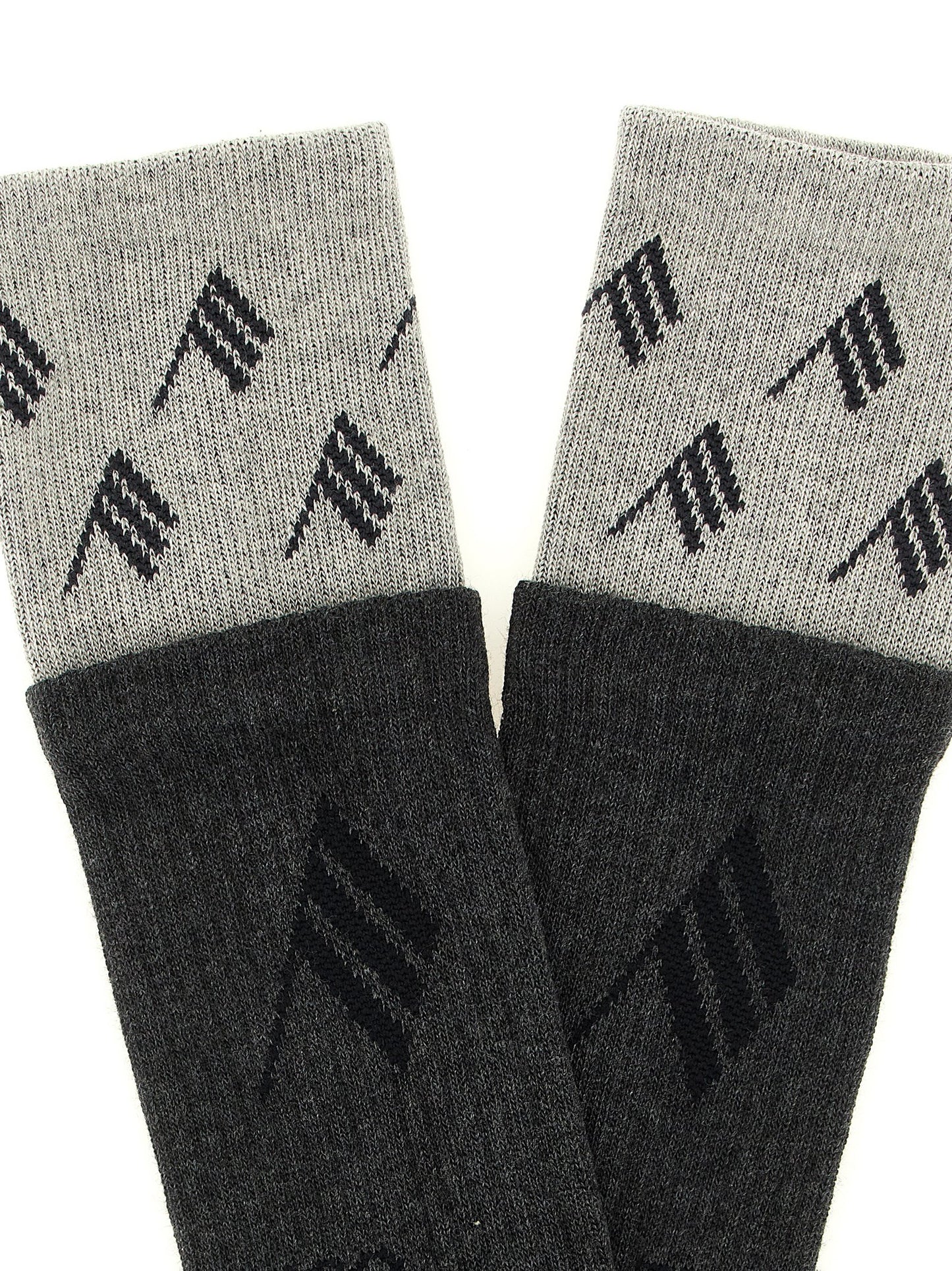 The Attico Graue Baumwollsocken