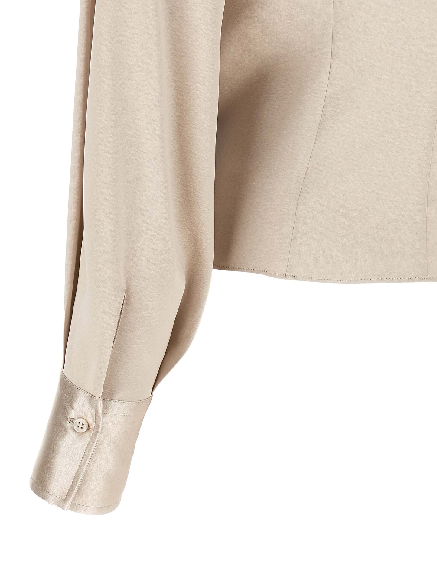 Brunello Cucinelli beige setanblusa