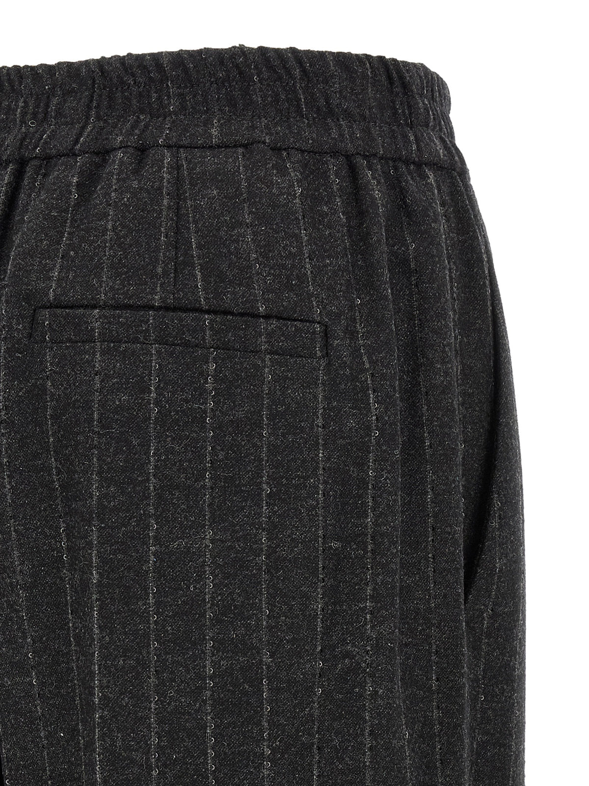 Brunello Cucinelli Hose aus Stoff in Grau