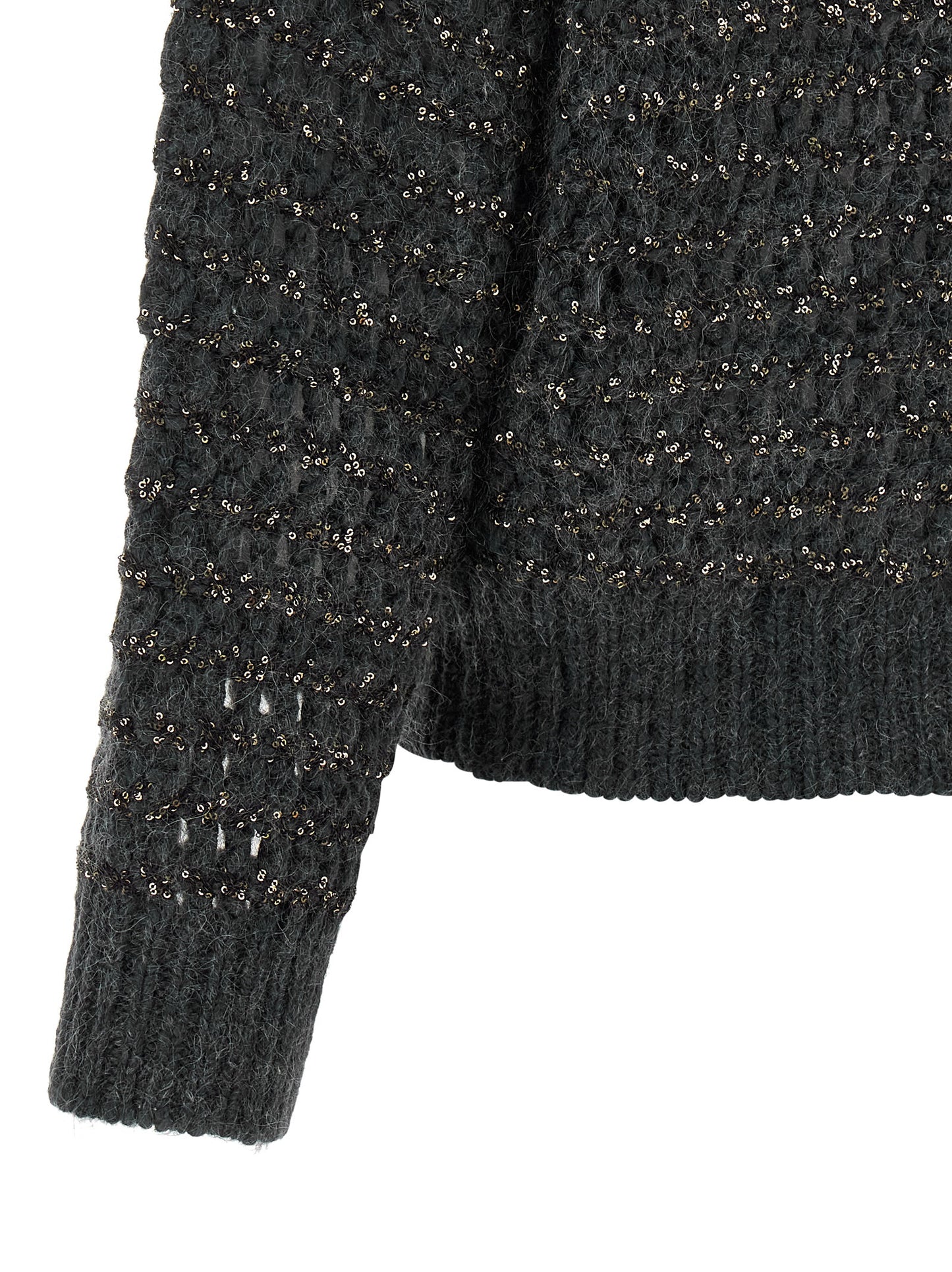 Brunello Cucinelli Grauer Cardigan aus Elasthan