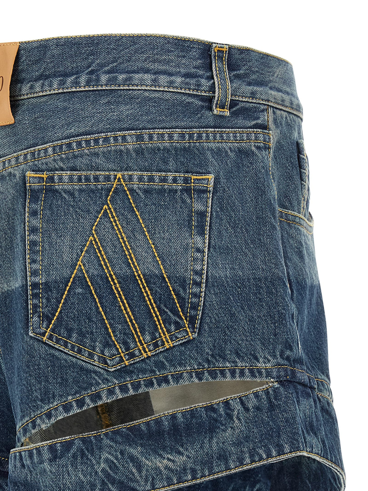The Attico Shorts aus Baumwolle in Blau