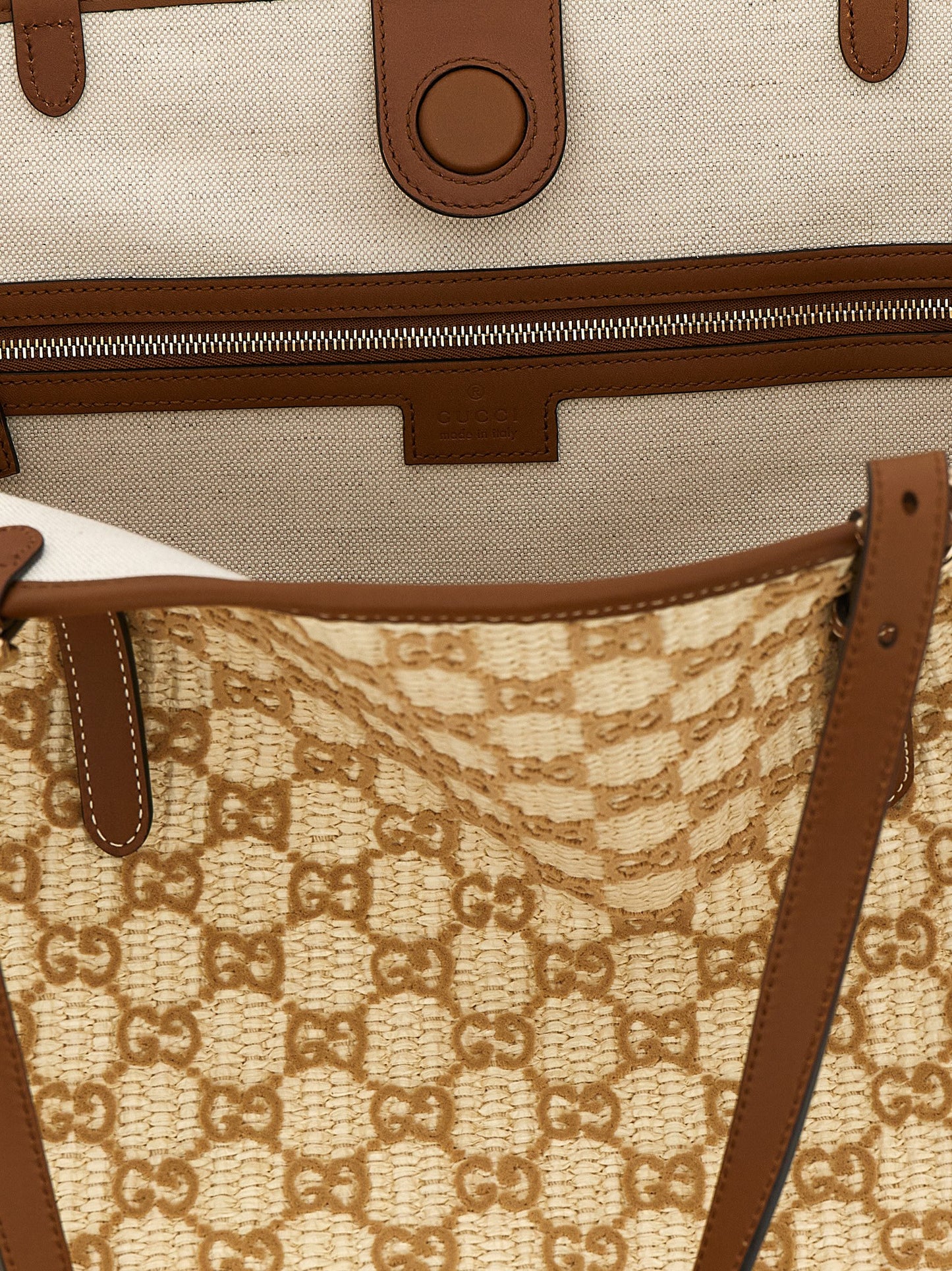 Gucci Braune Baumwolltasche