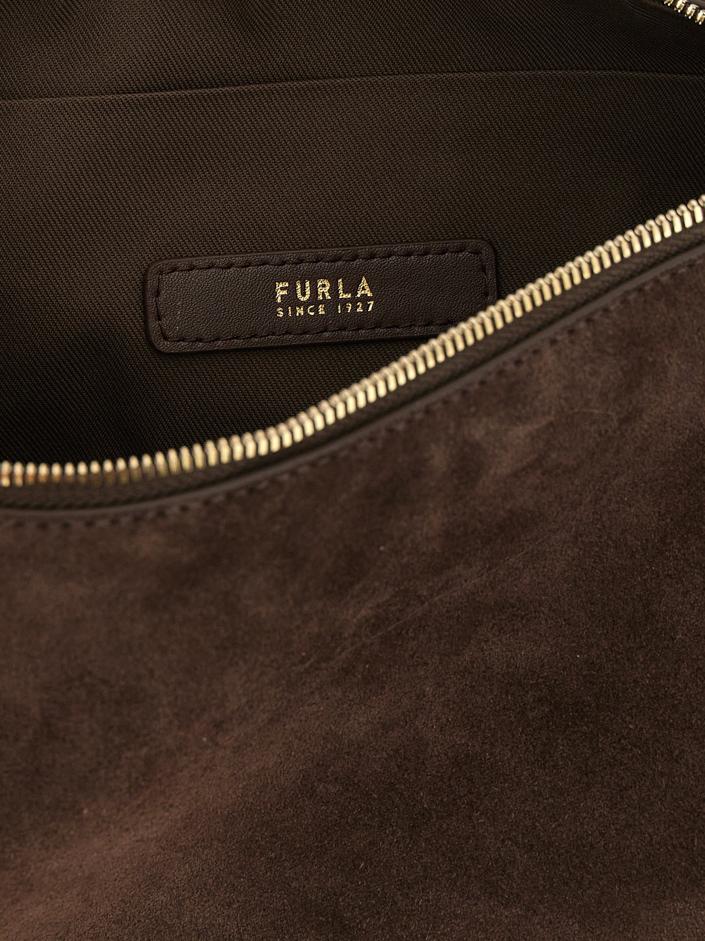 Furla Braunes Kalbsleder Damen Crossbody Tasche