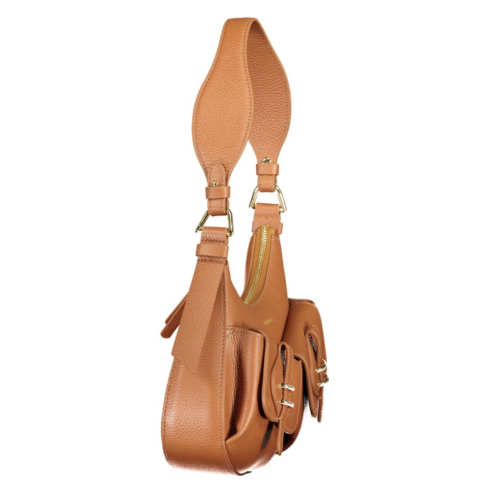 Coccinelle Mavery Pocket Brown Shoulder Bag