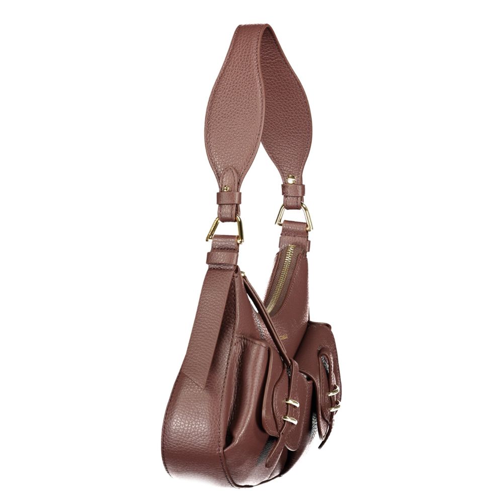 Coccinelle Mavery Pocket Braune Schultertasche – Produktansicht 3 | Arca Lucia