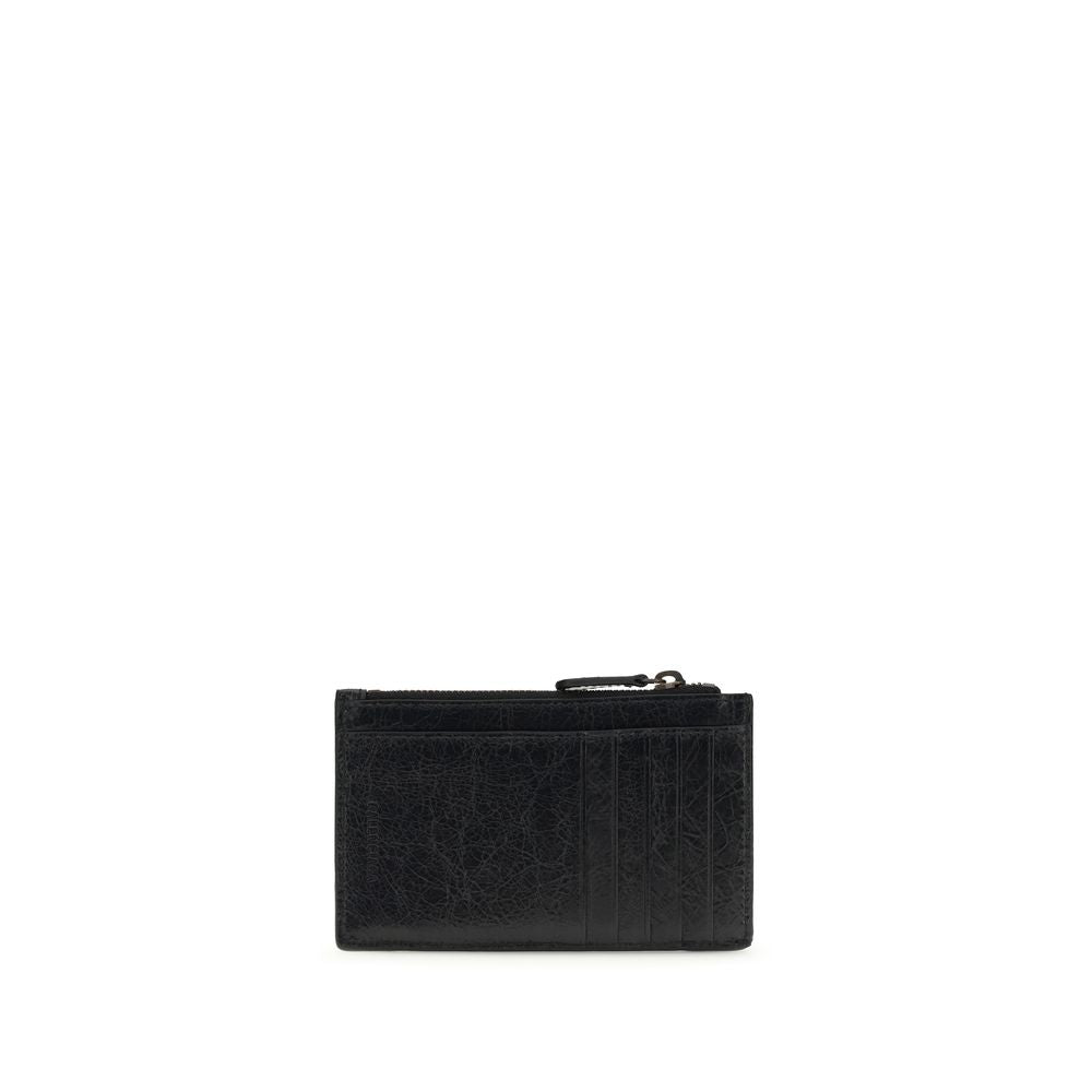 Balenciaga Schwarzes Lamm Portemonnaie