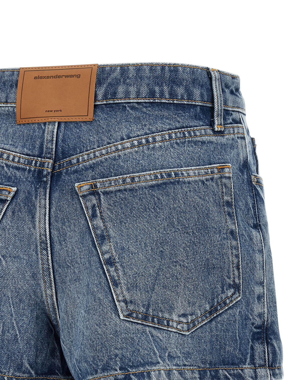 Alexander Wang Shorts aus Baumwolle in Hellblau