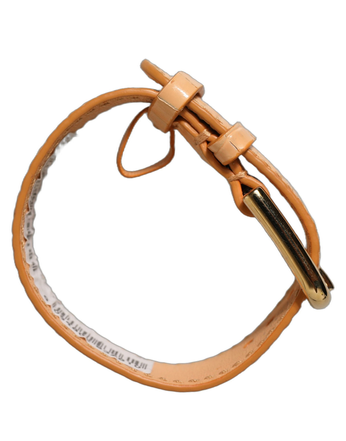 Dolce & Gabbana Beige Croc-Embossed Calf Leather Bracelet