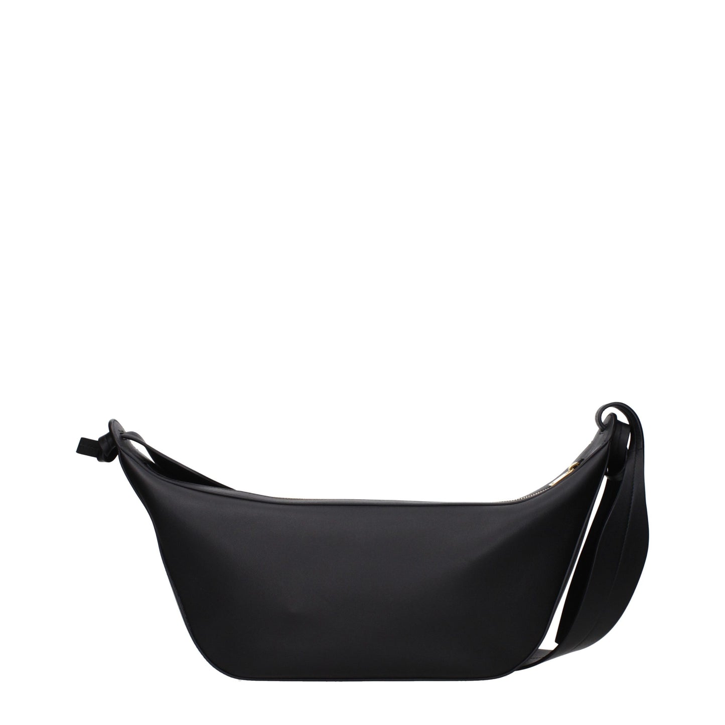Jil Sander Schwarze Leder Umhängetasche