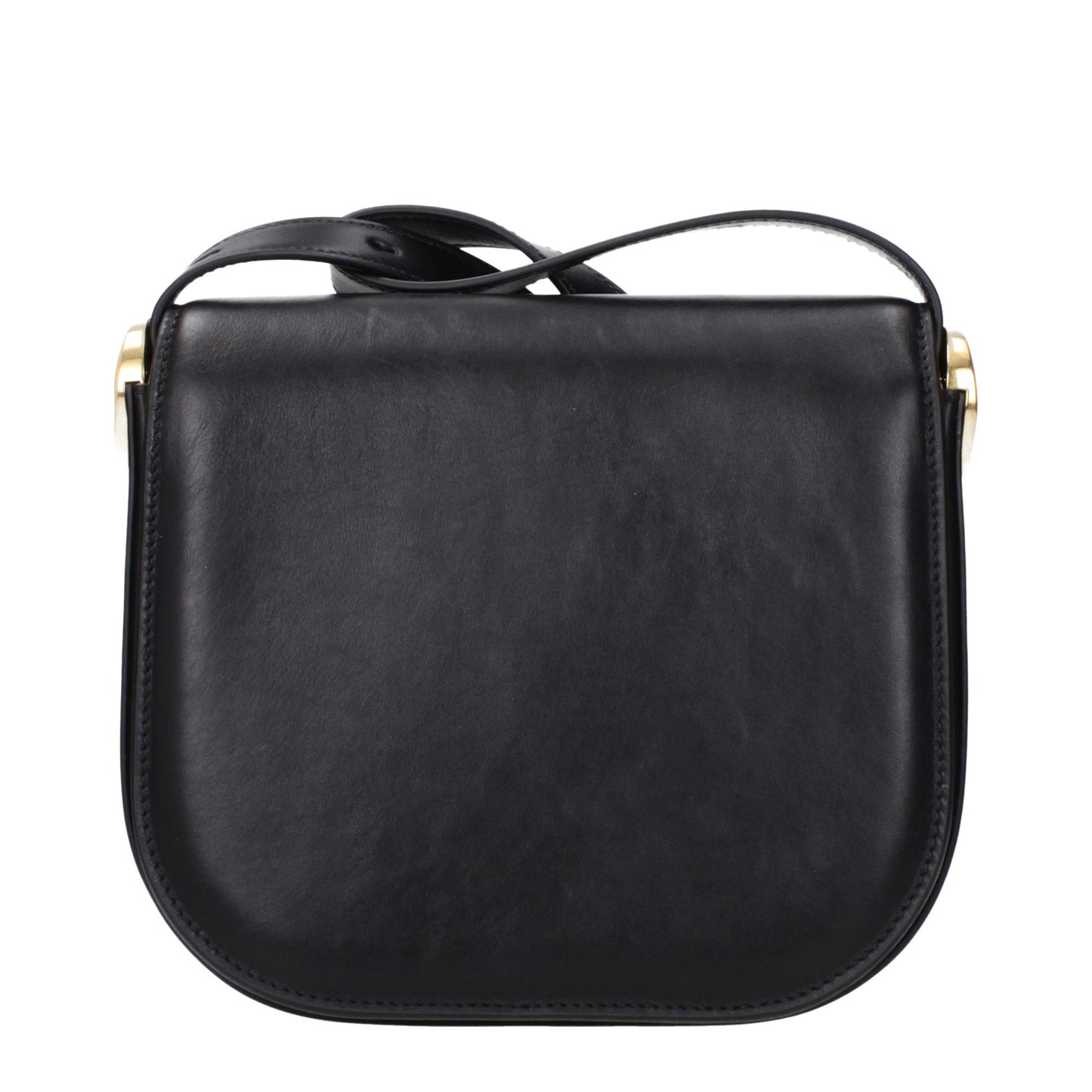 Jil Sander Schwarze Leder Umhängetasche