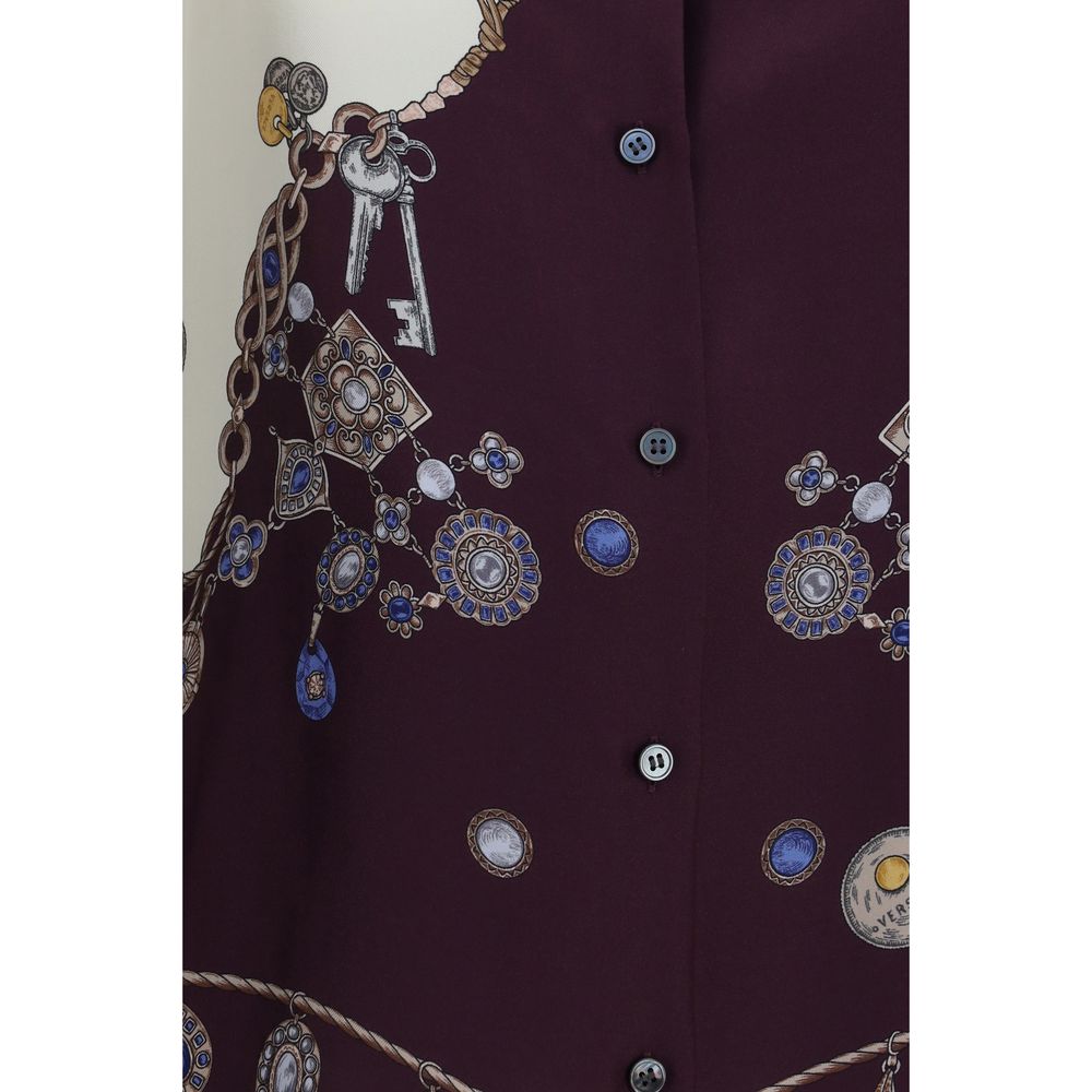 Versace Multicolor Women's Silk Shirt