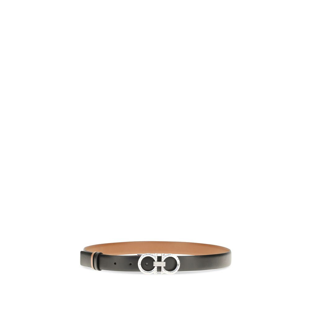 Cintura Classica Ferragamo in Pelle di Vitello Multicolore