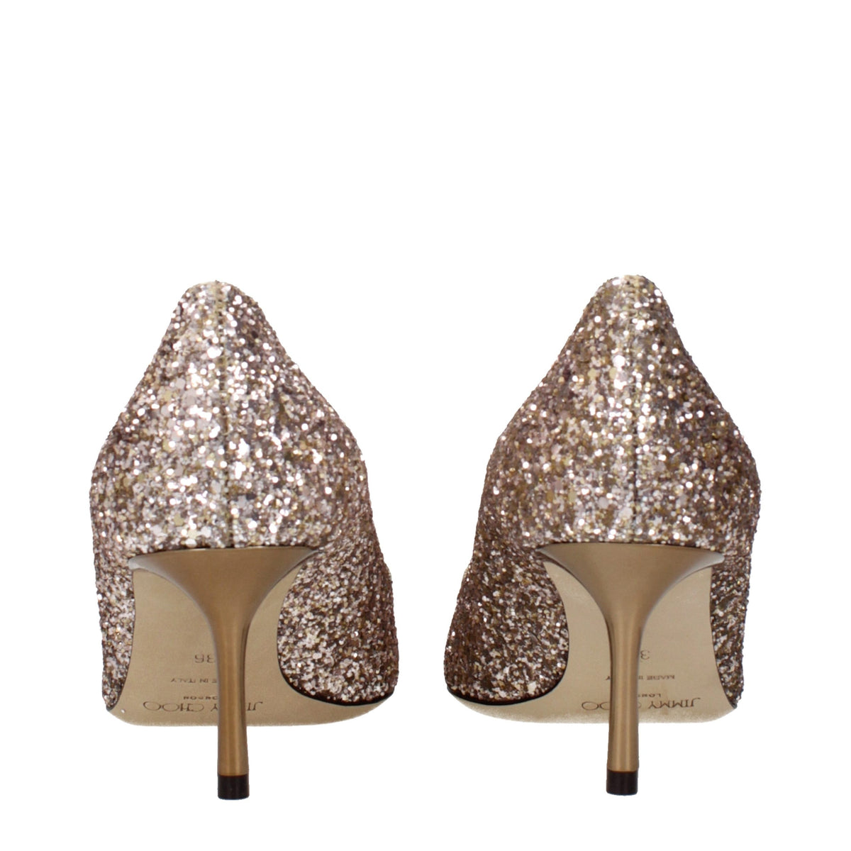 Jimmy Choo Pink Glitter Arin 60 Pumps