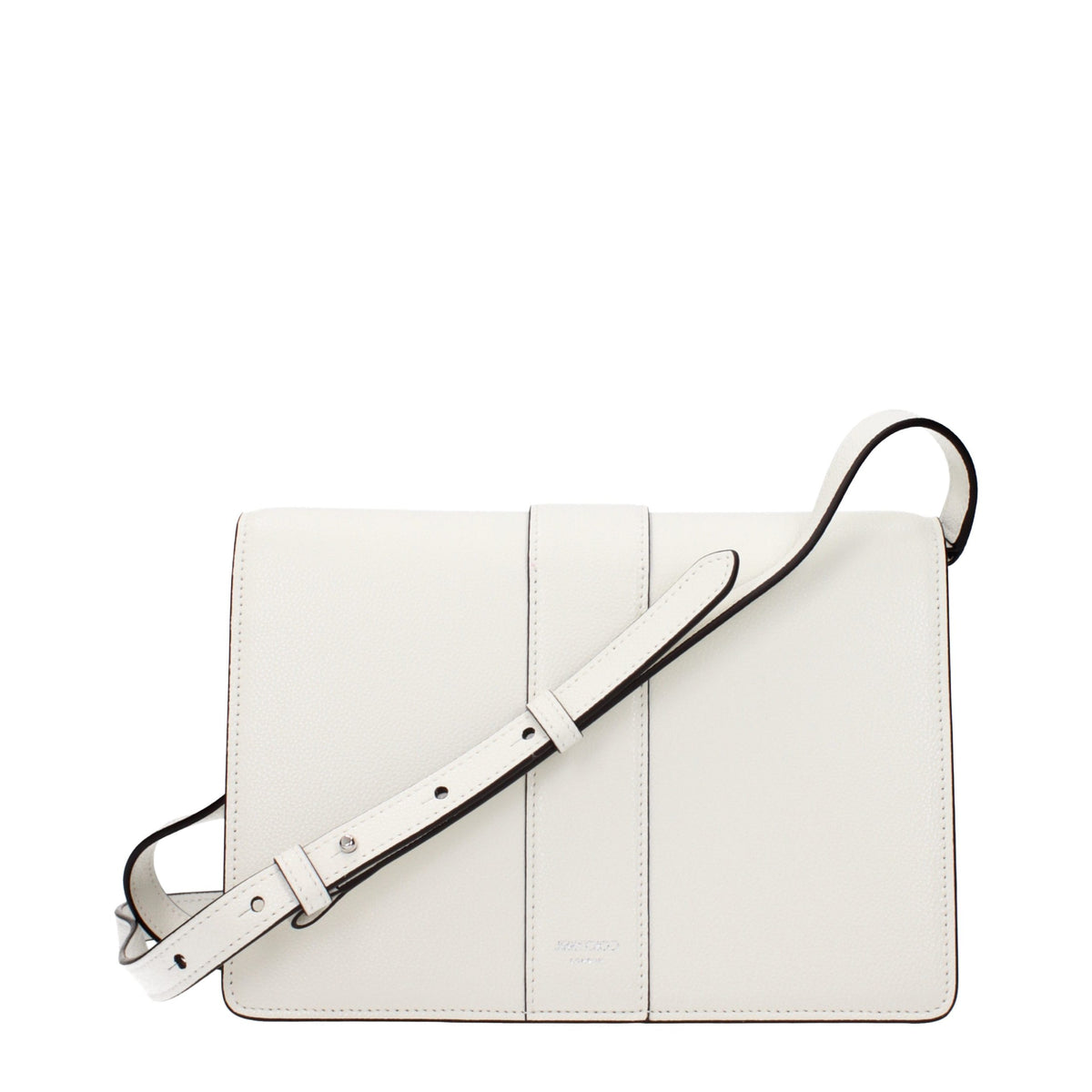 Jimmy Choo Cheri Weiße Leder-Crossbody-Tasche – Produktansicht 3 | Arca Lucia