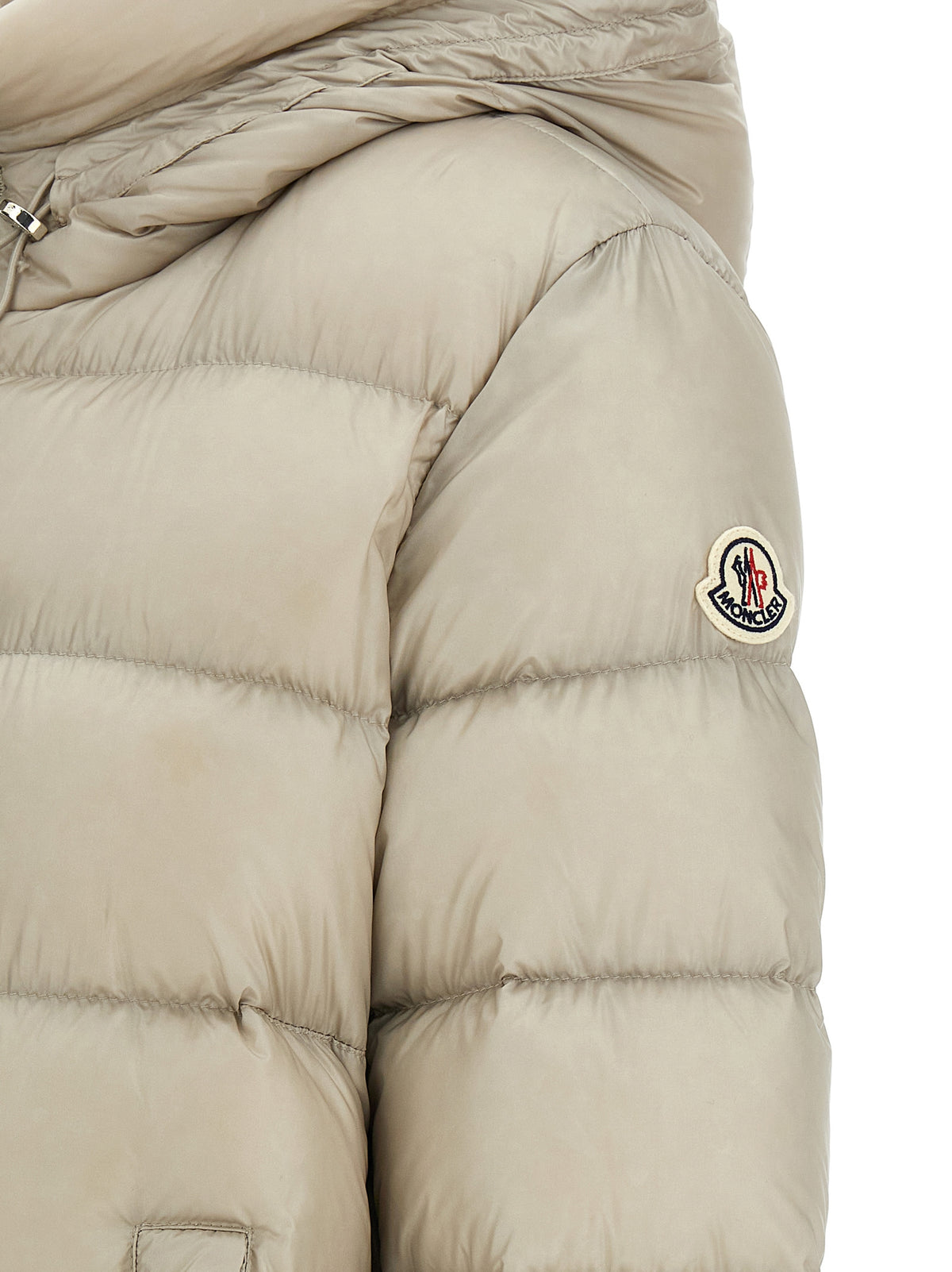 Moncler Jacke aus Stoff in Beige