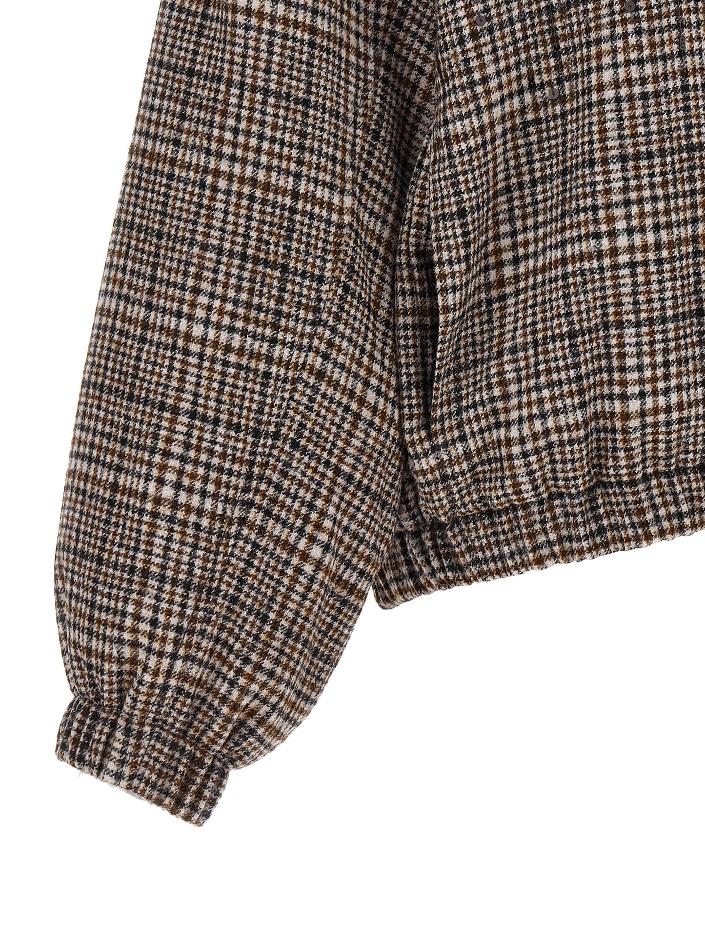 Brunello Cucinelli Brauner Bomber aus Alpaka und Leder
