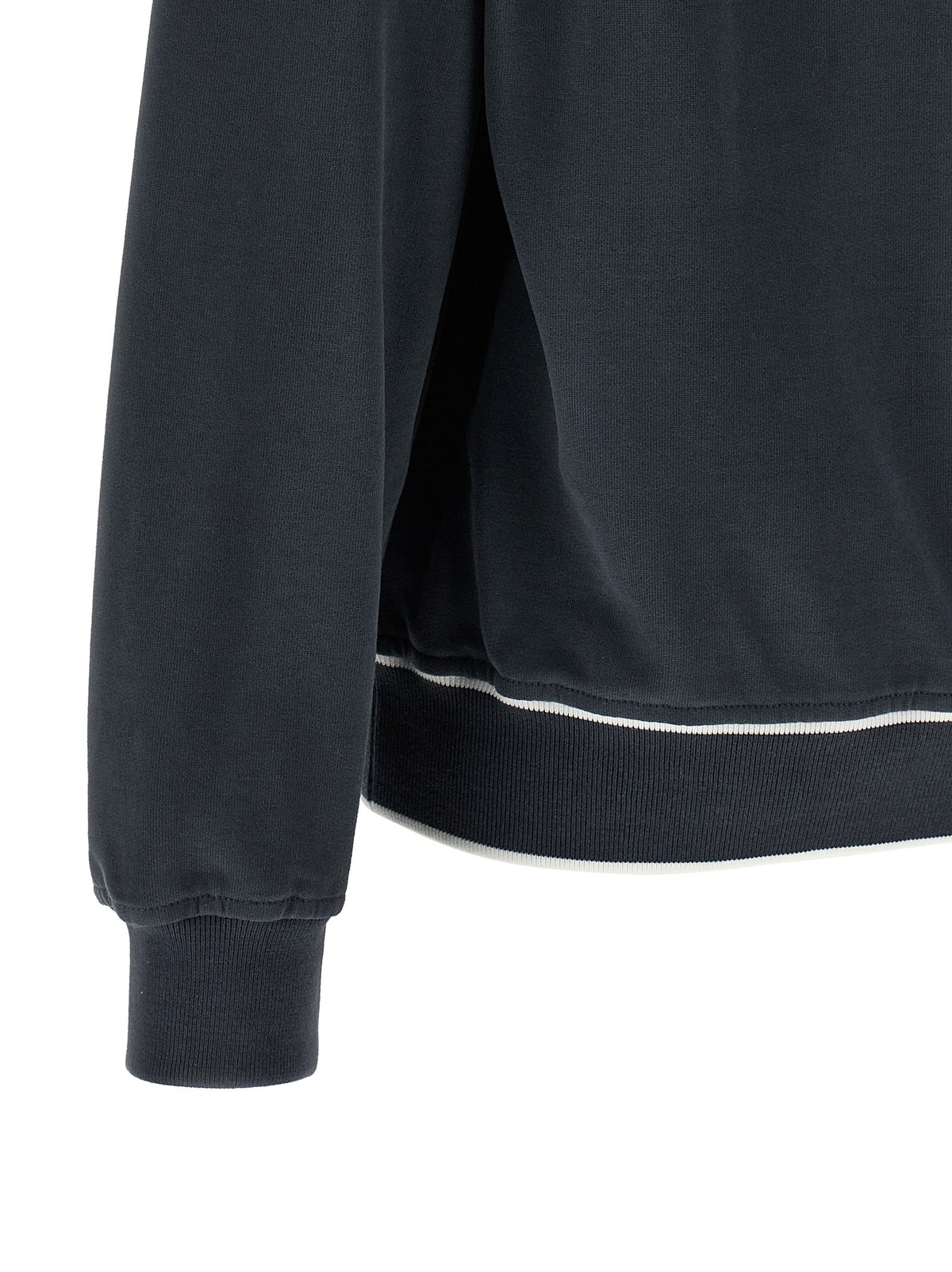 Brunello Cucinelli Dunkelblaues Baumwoll-Sweatshirt