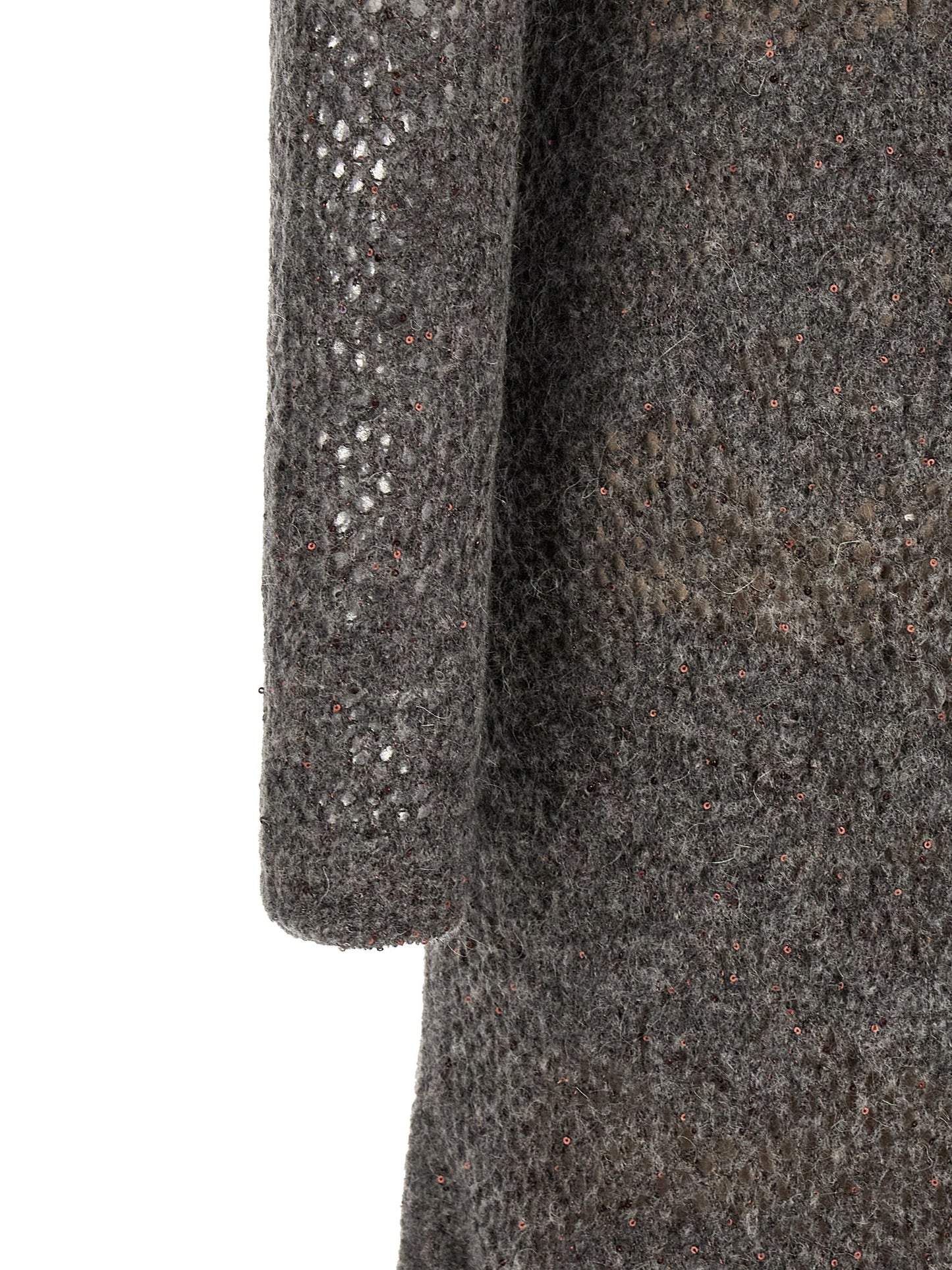 Brunello Cucinelli Graues Nylon-Abendkleid