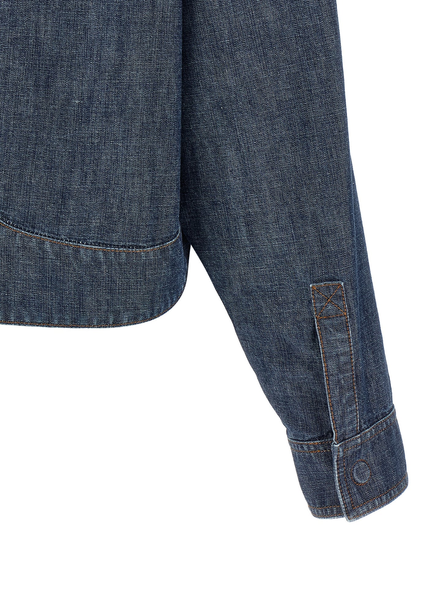 Fendi Blaue Jeansjacke aus Baumwolle