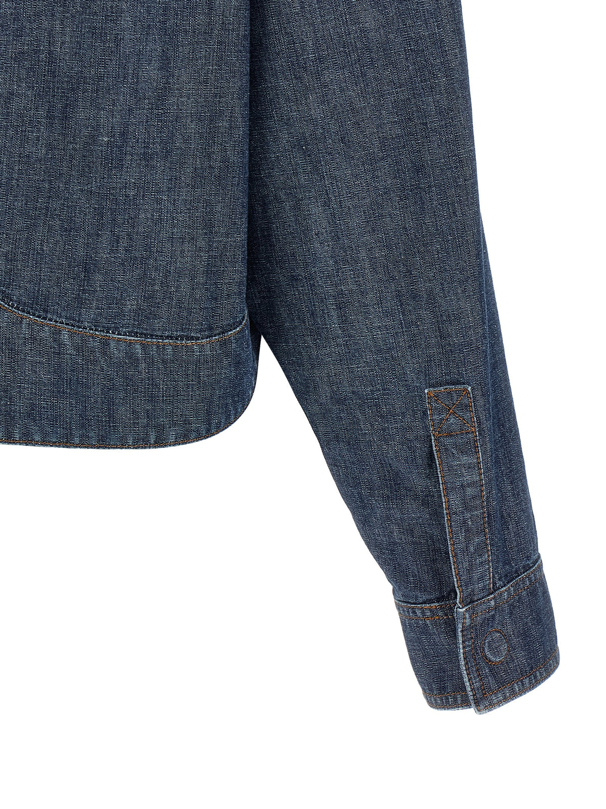Fendi Blaue Cropped Denimjacke – Produktansicht 4 | Arca Lucia