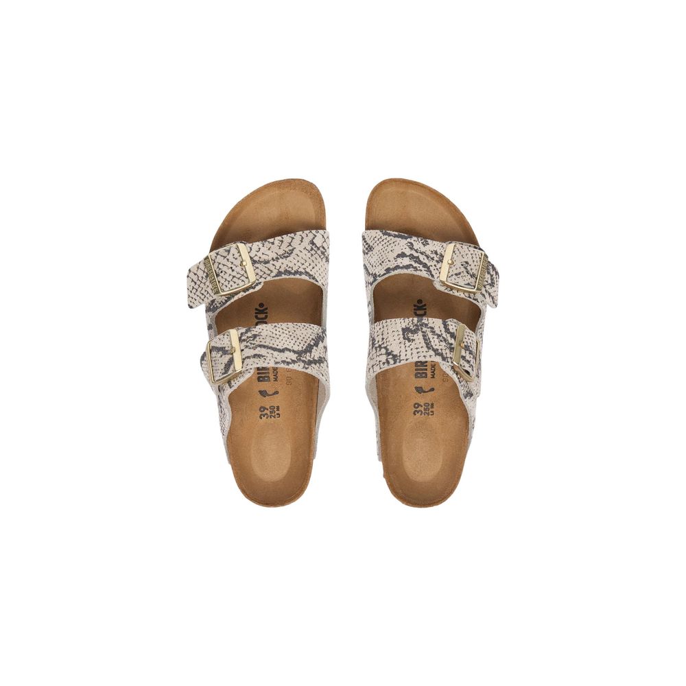Birkenstock Arizona Grey Leather Sandals