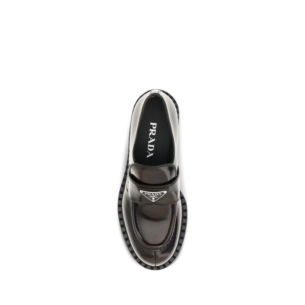 Prada Brown Calfskin Loafers