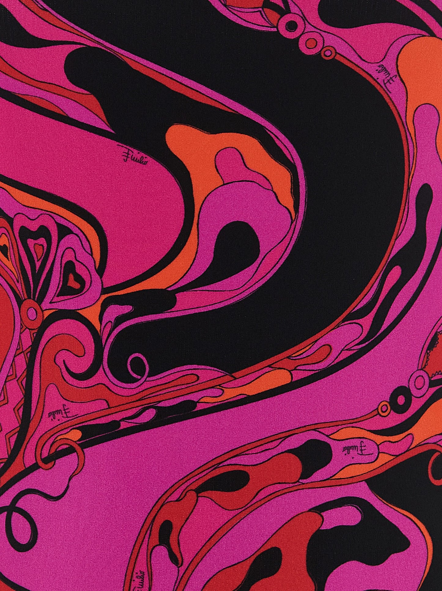 Emilio Pucci Fuchsia Polyamid-Badeanzug