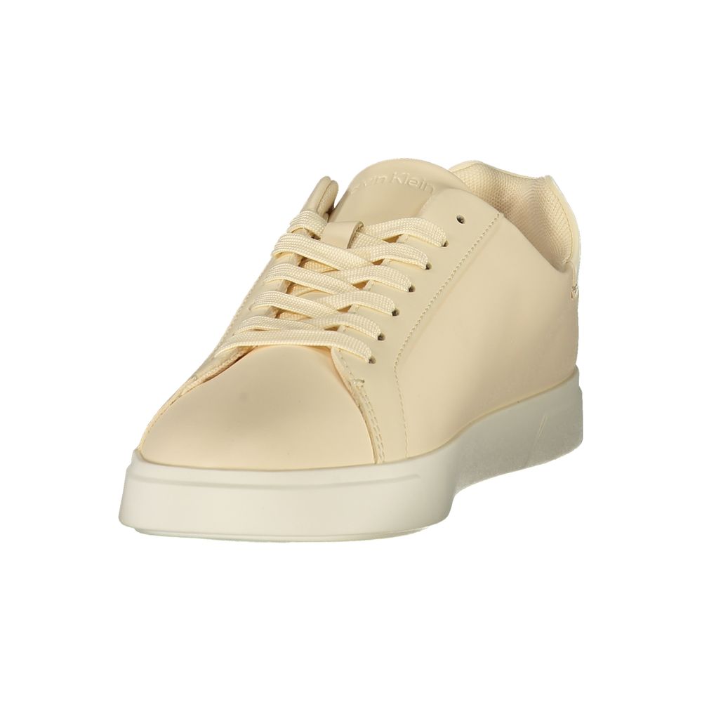 Calvin Klein Damen-Sneaker aus beigem Polyurethan – Ansicht 3 | Arca Lucia