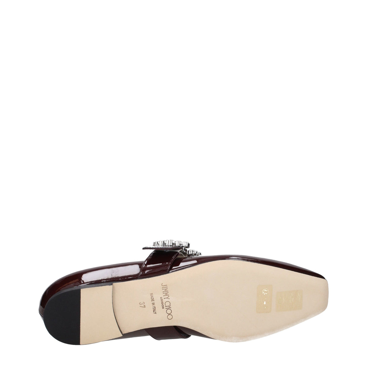 Jimmy Choo Cheri Rote Lackleder-Ballerinas