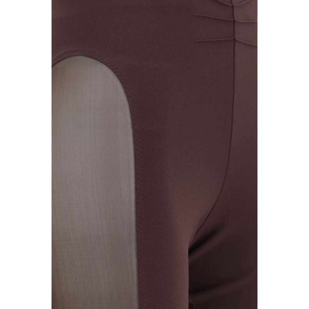 Leggings in viscosa lilla Attico