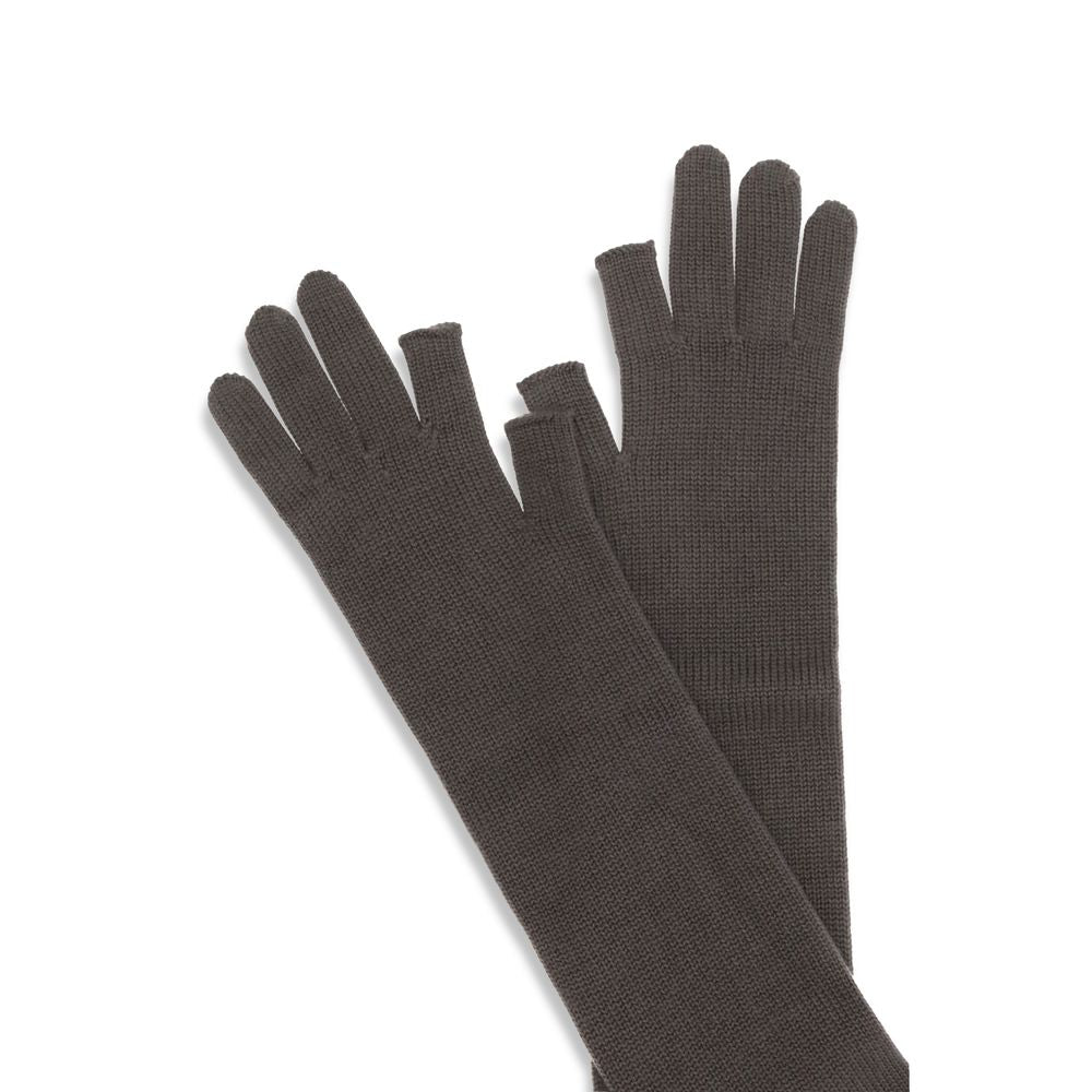 Rick Owens Graue Wollhandschuhe Oves Aries