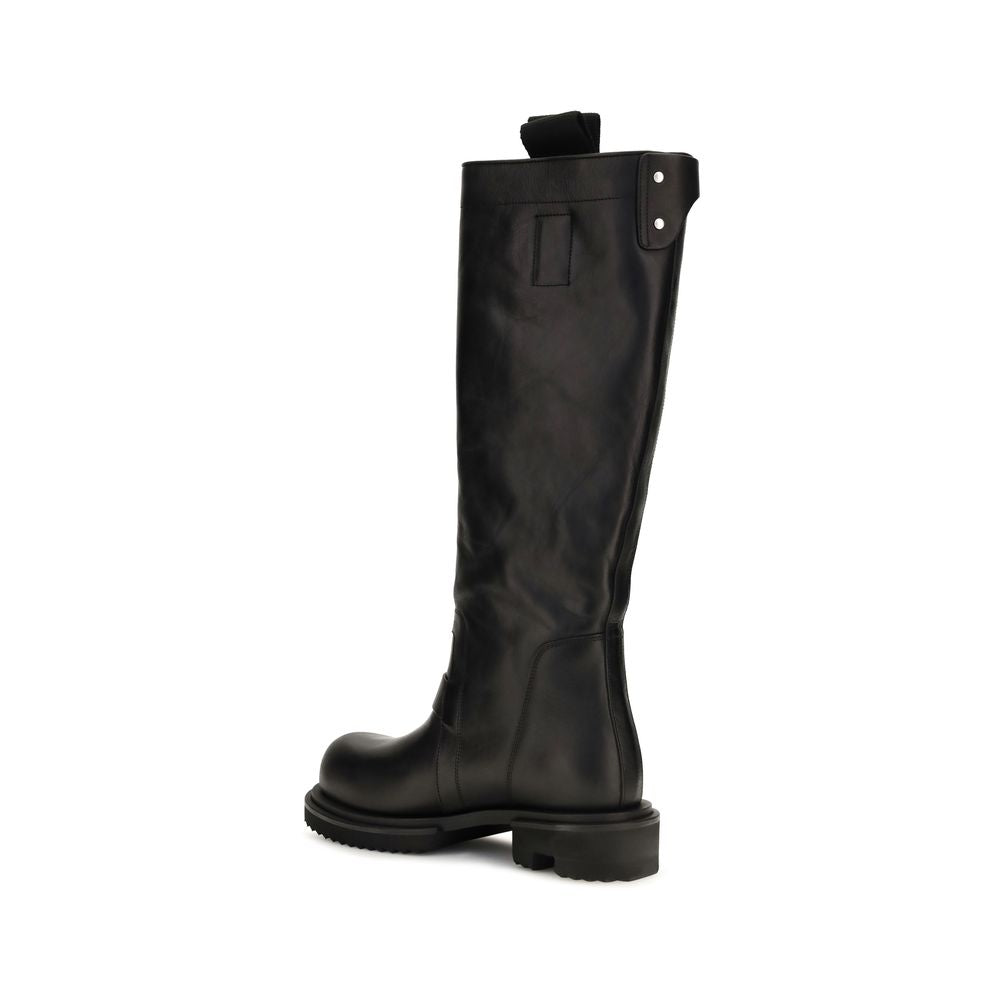 Rick Owens Stiefel aus Leder in Schwarz