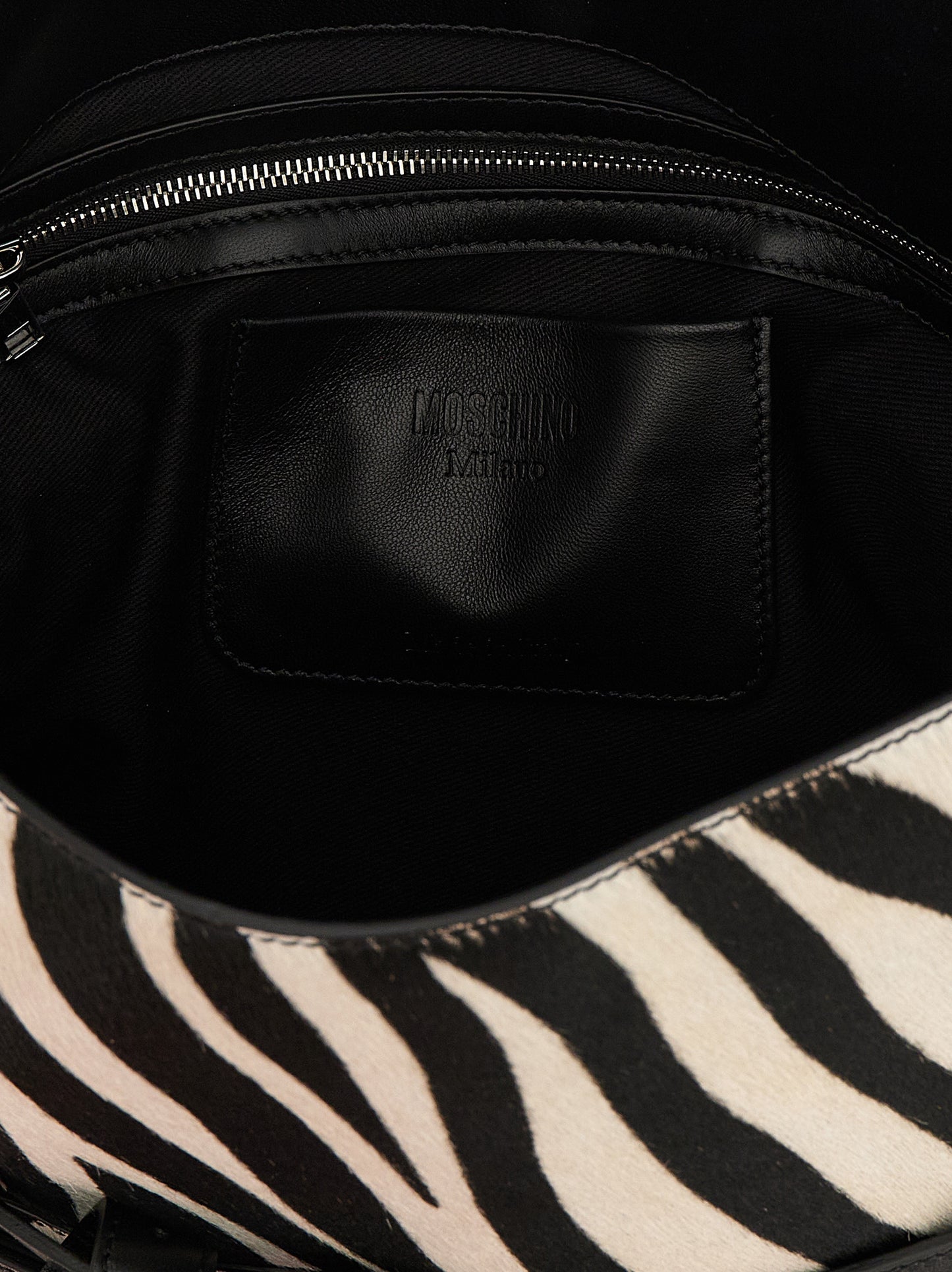 Moschino Zweifarbige Kalbsleder-Handtasche