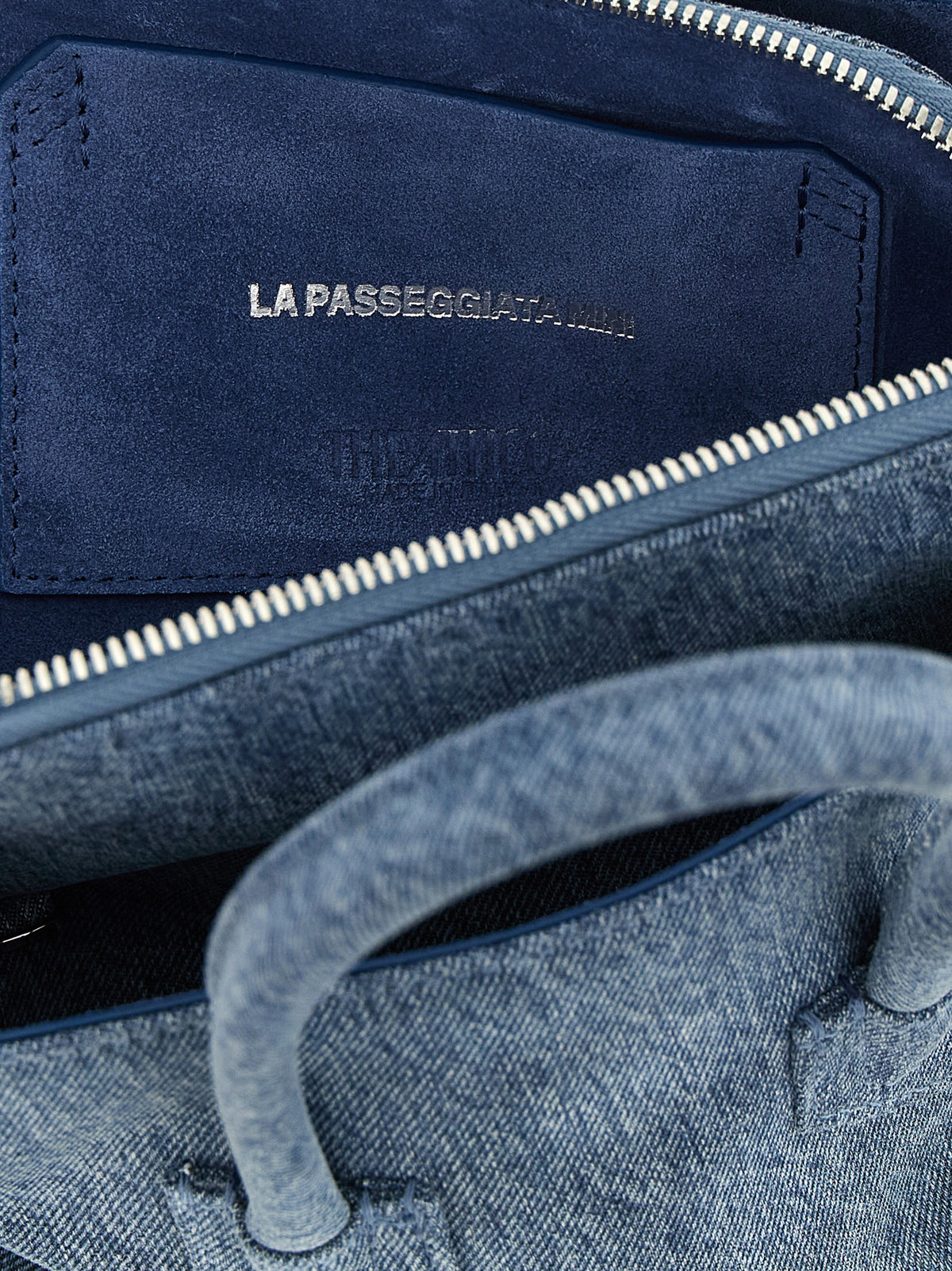 The Attico Handtasche aus Baumwolle in Blau