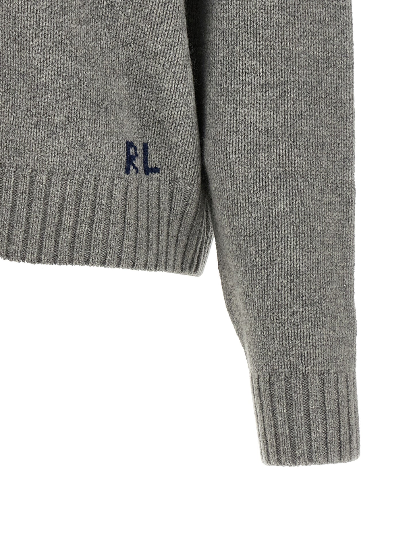 Polo Ralph Lauren Grauer Wollcardigan