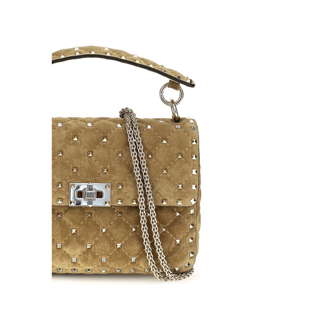 Valentino Garavani Beige Kalbsleder Schultertasche