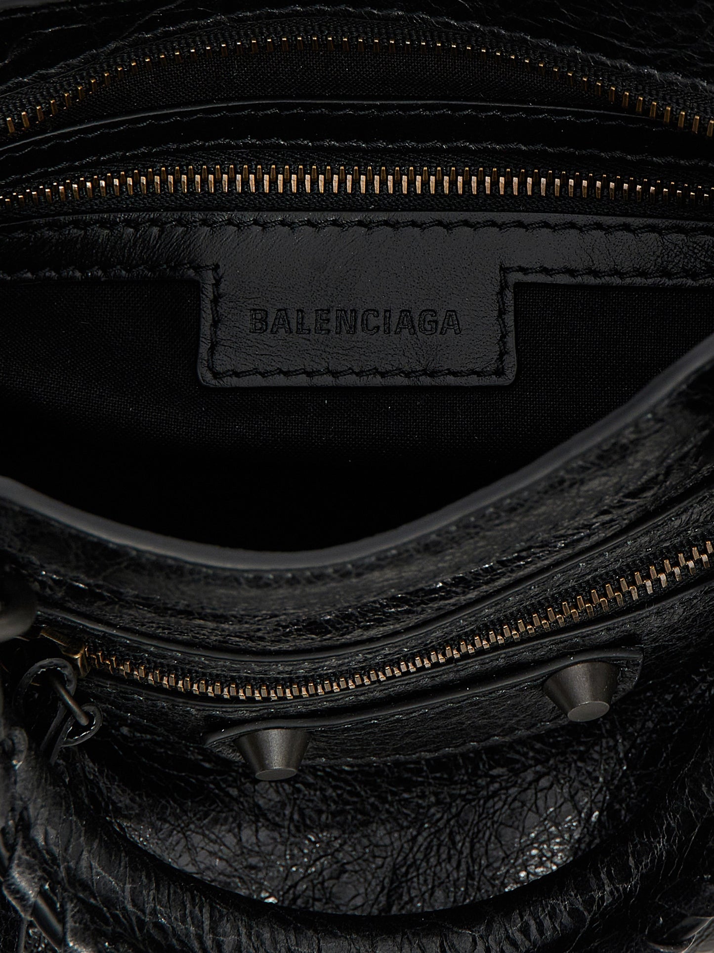 Balenciaga Schwarze Lammleder-Schultertasche