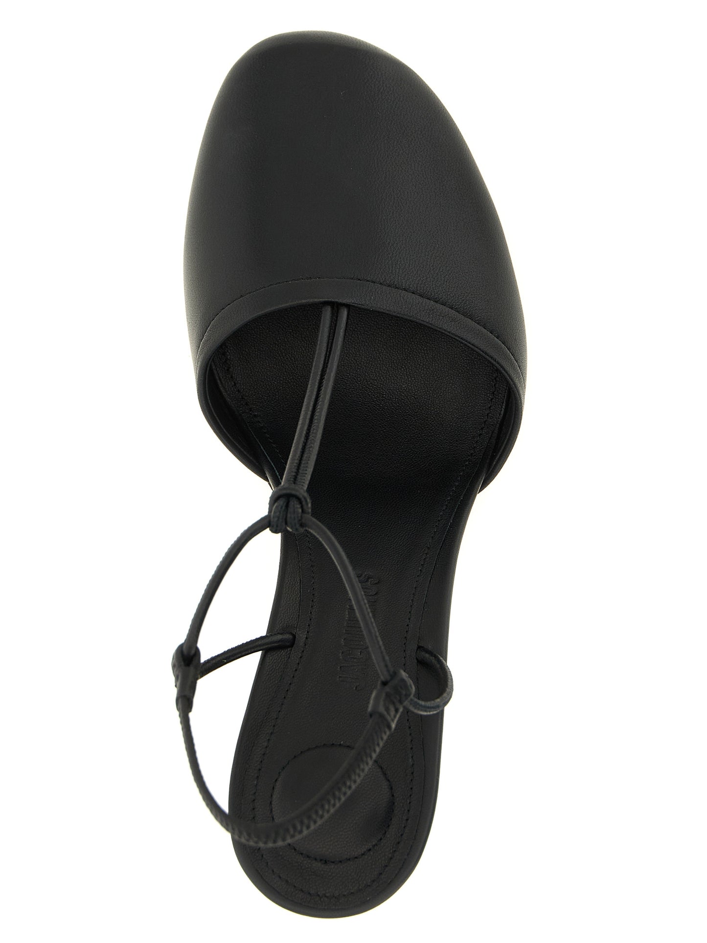 Jacquemus Schwarze Pumps aus Lammleder mit hohem Absatz