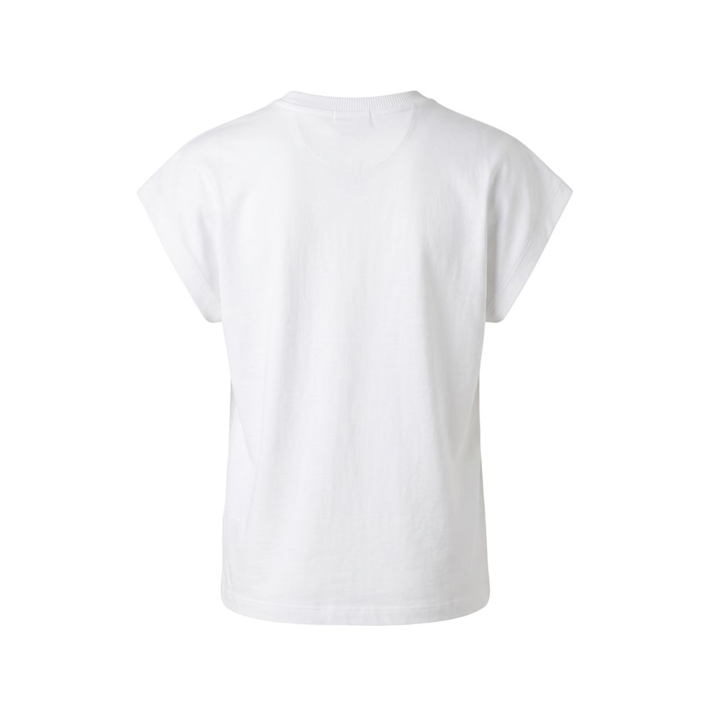 Trussardi Weißes Baumwoll-T-Shirt für Damen
